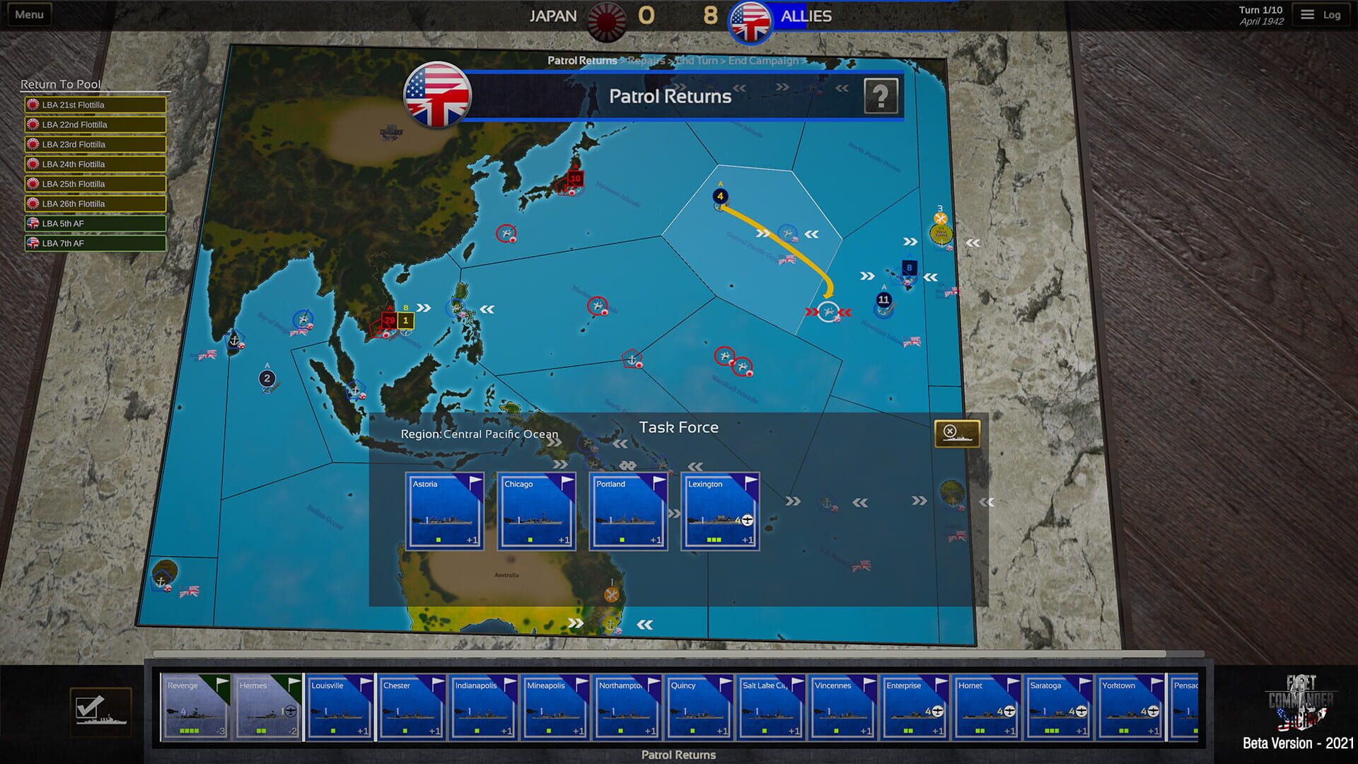 Screenshot for Fleet Commander: Pacific