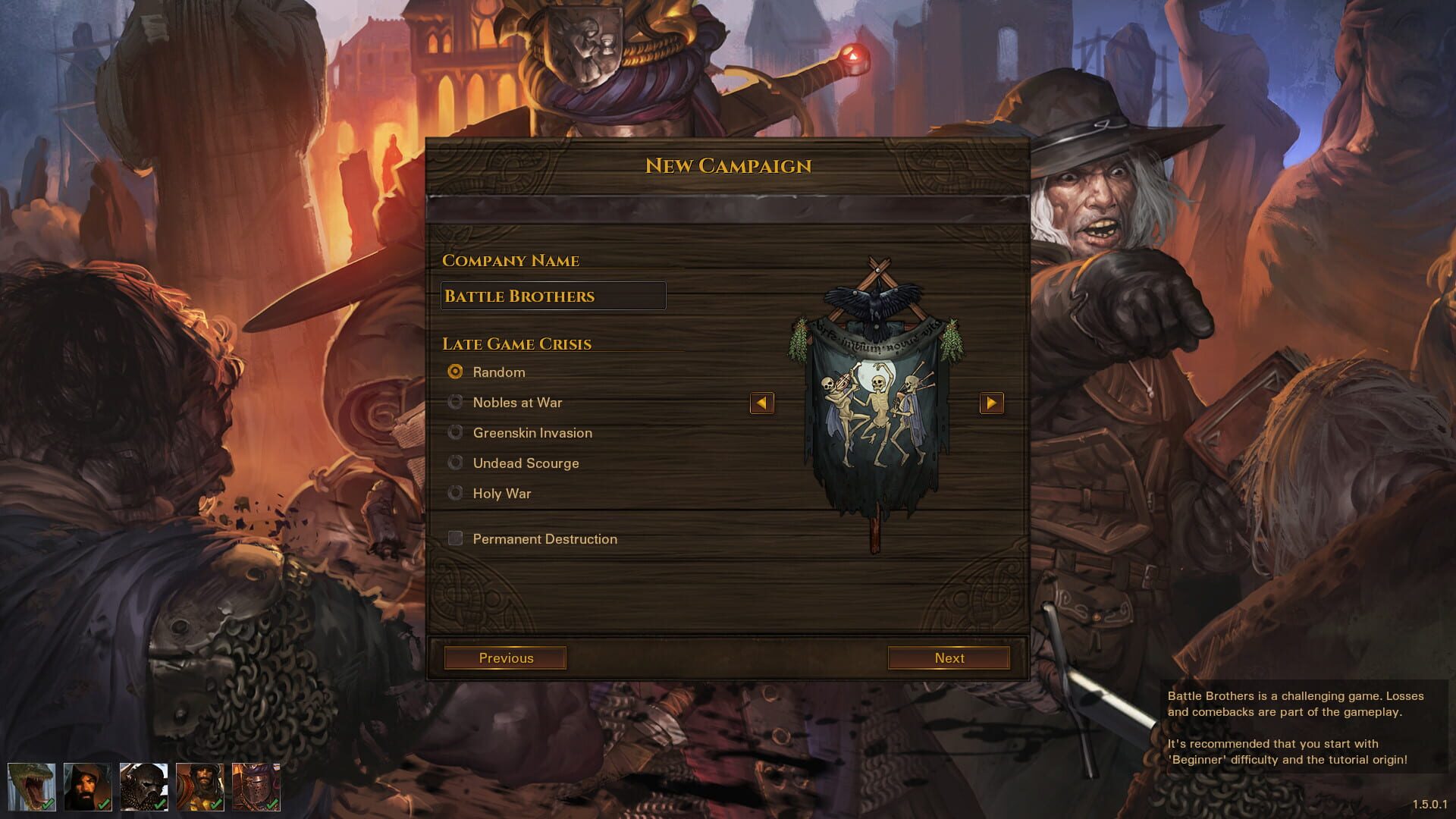 Screenshot for Battle Brothers: Of Flesh and Faith