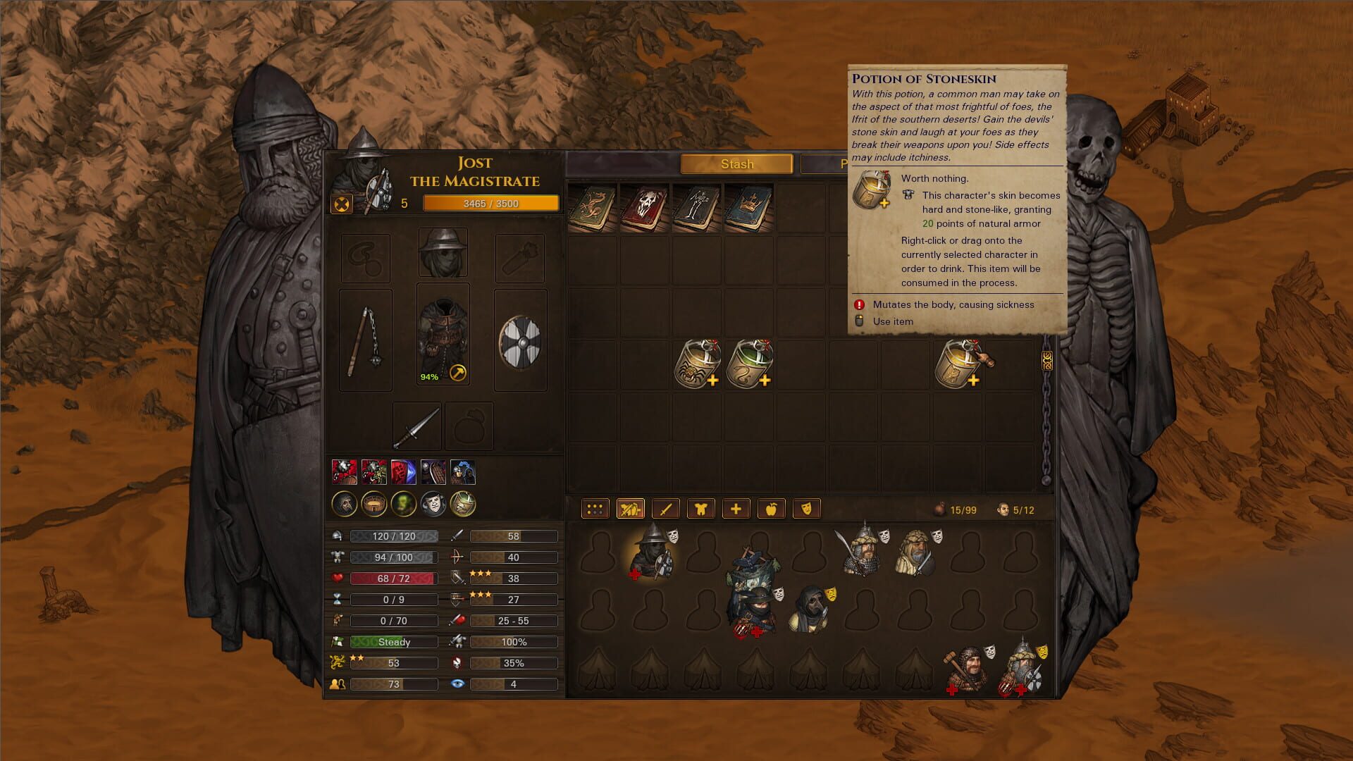Screenshot for Battle Brothers: Of Flesh and Faith