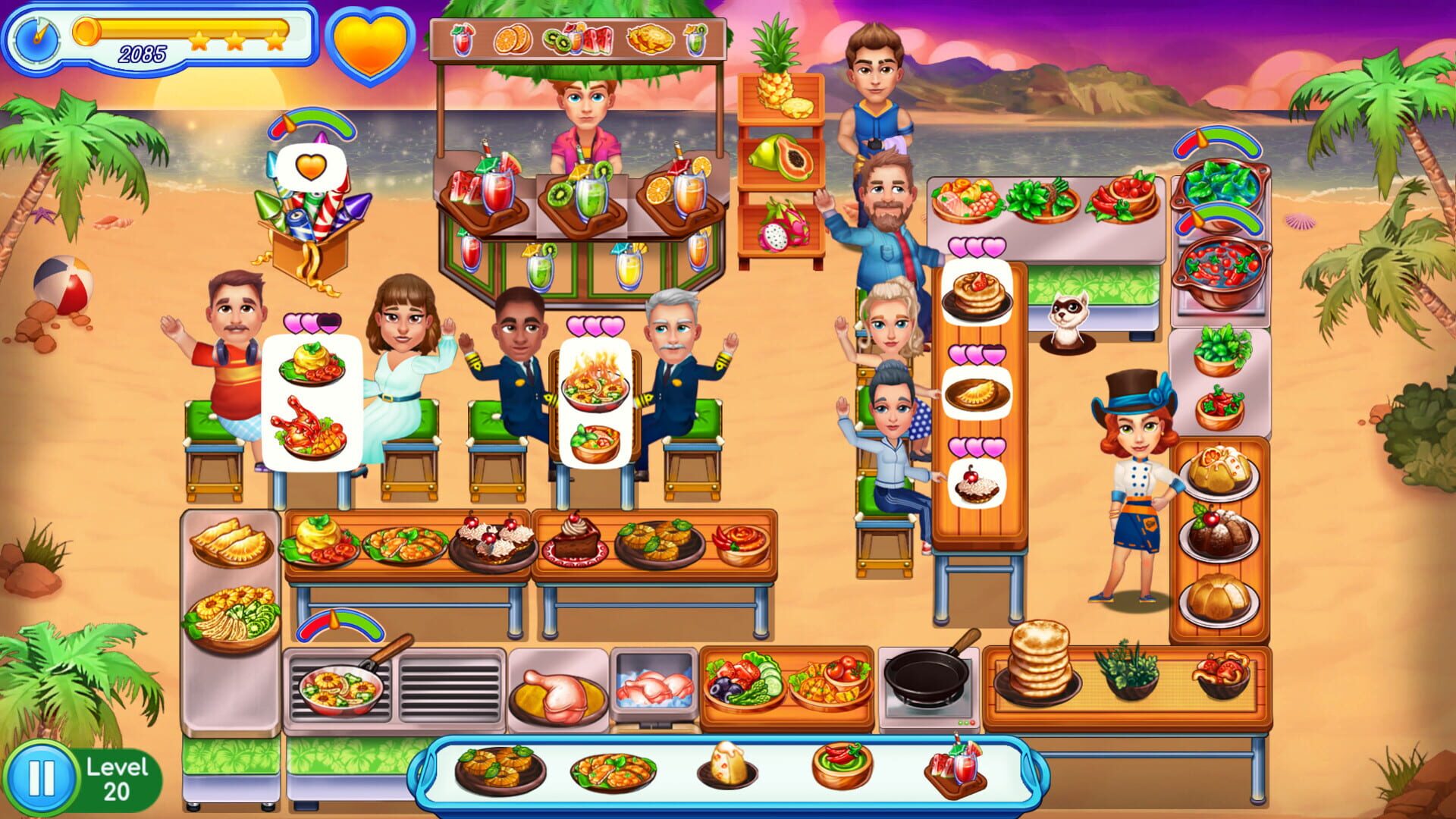 Screenshot for Claire's Cruisin' Cafe: High Seas Cuisine
