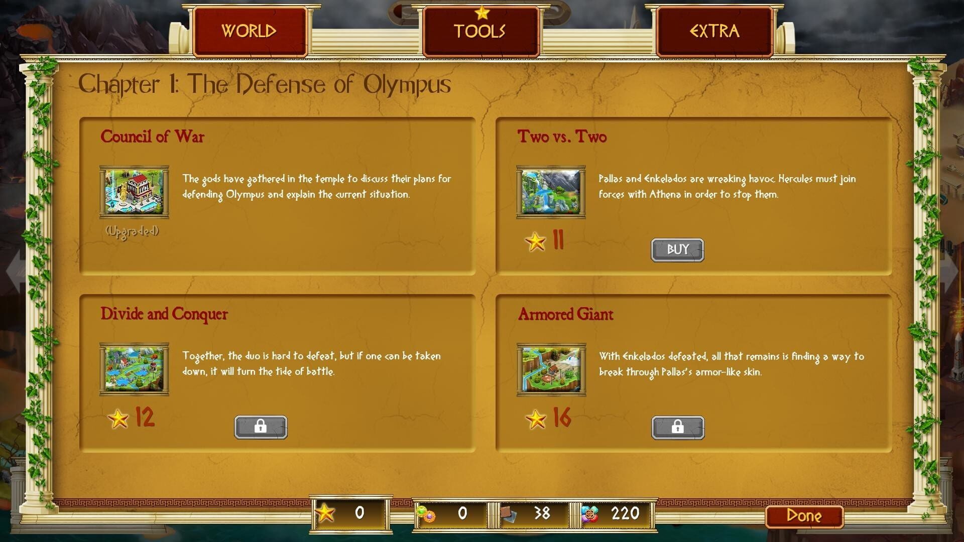 Screenshot for The Chronicles of Hercules II: Wrath of Kronos