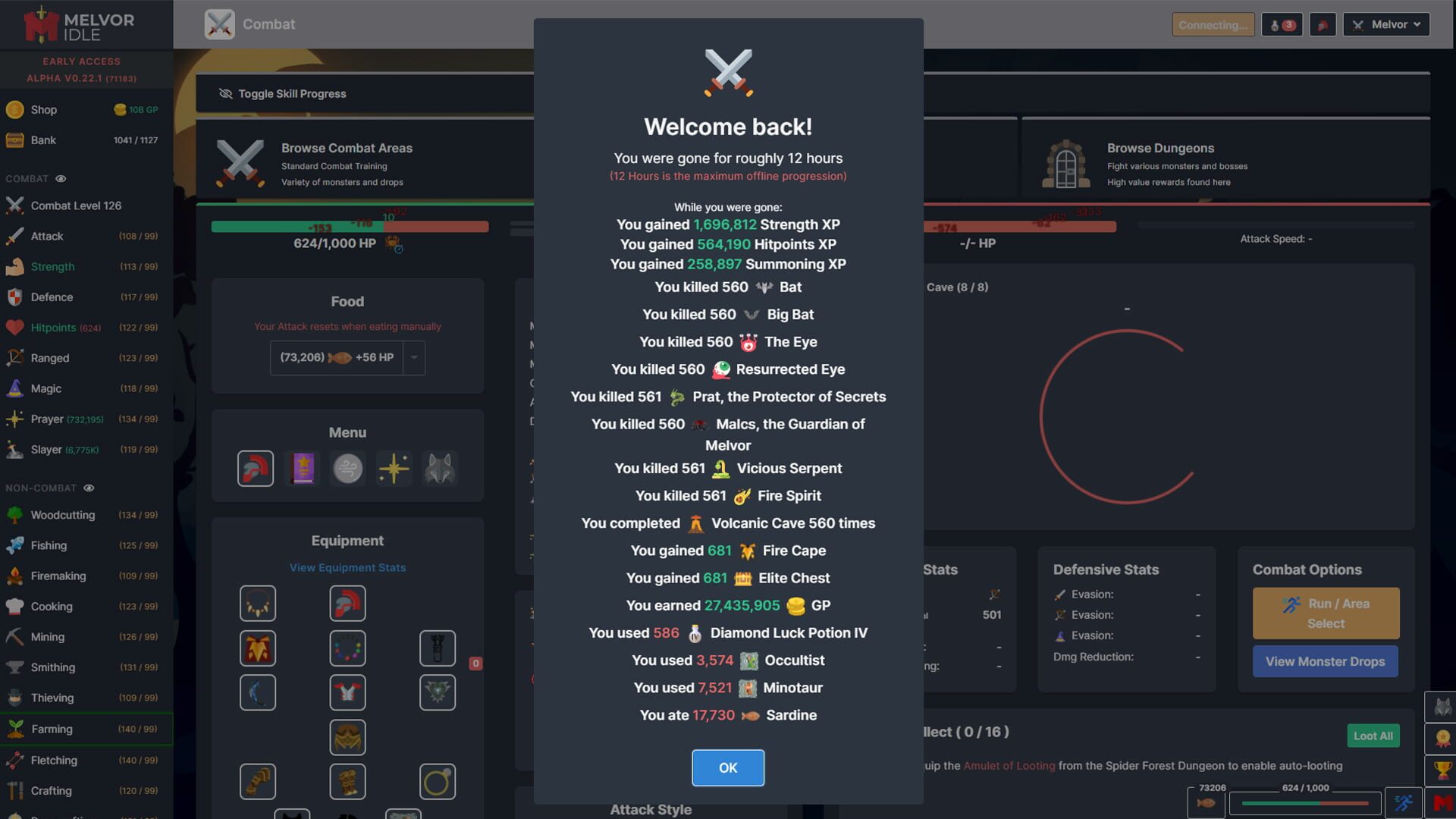 Screenshot for Melvor Idle