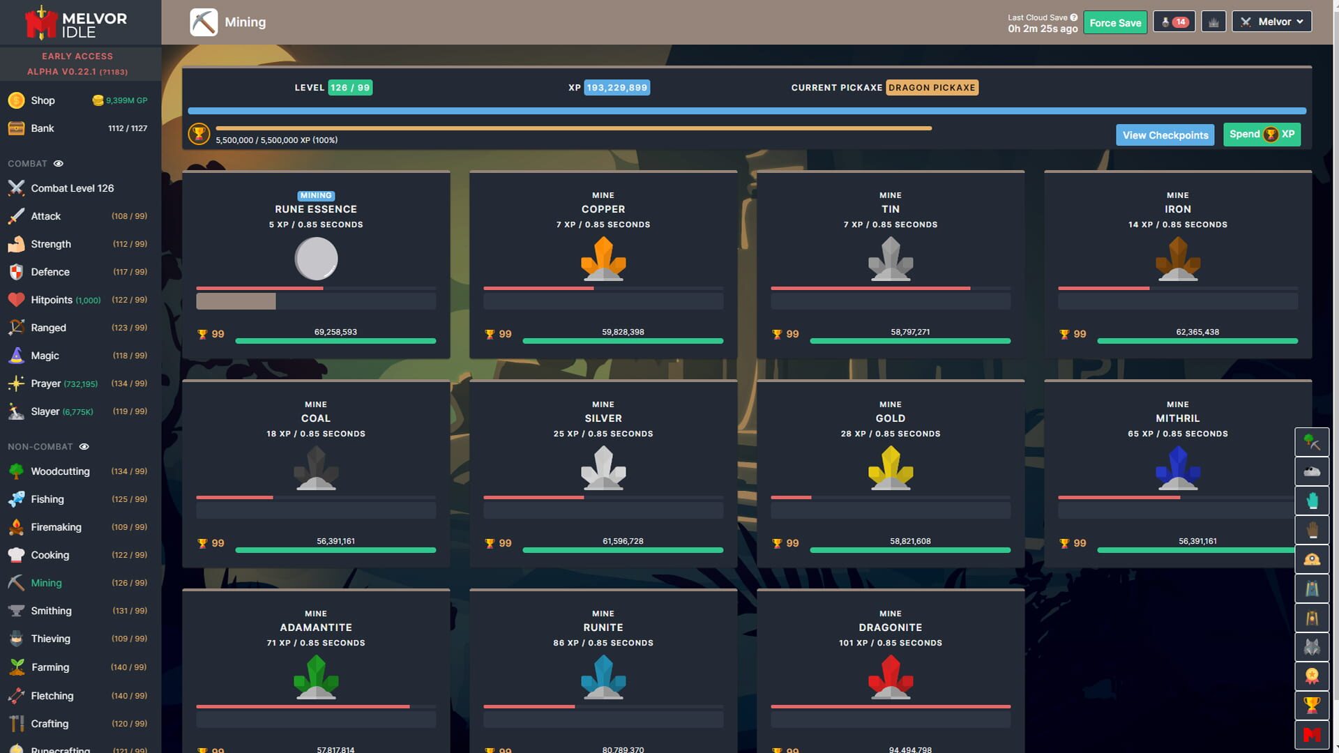 Screenshot for Melvor Idle