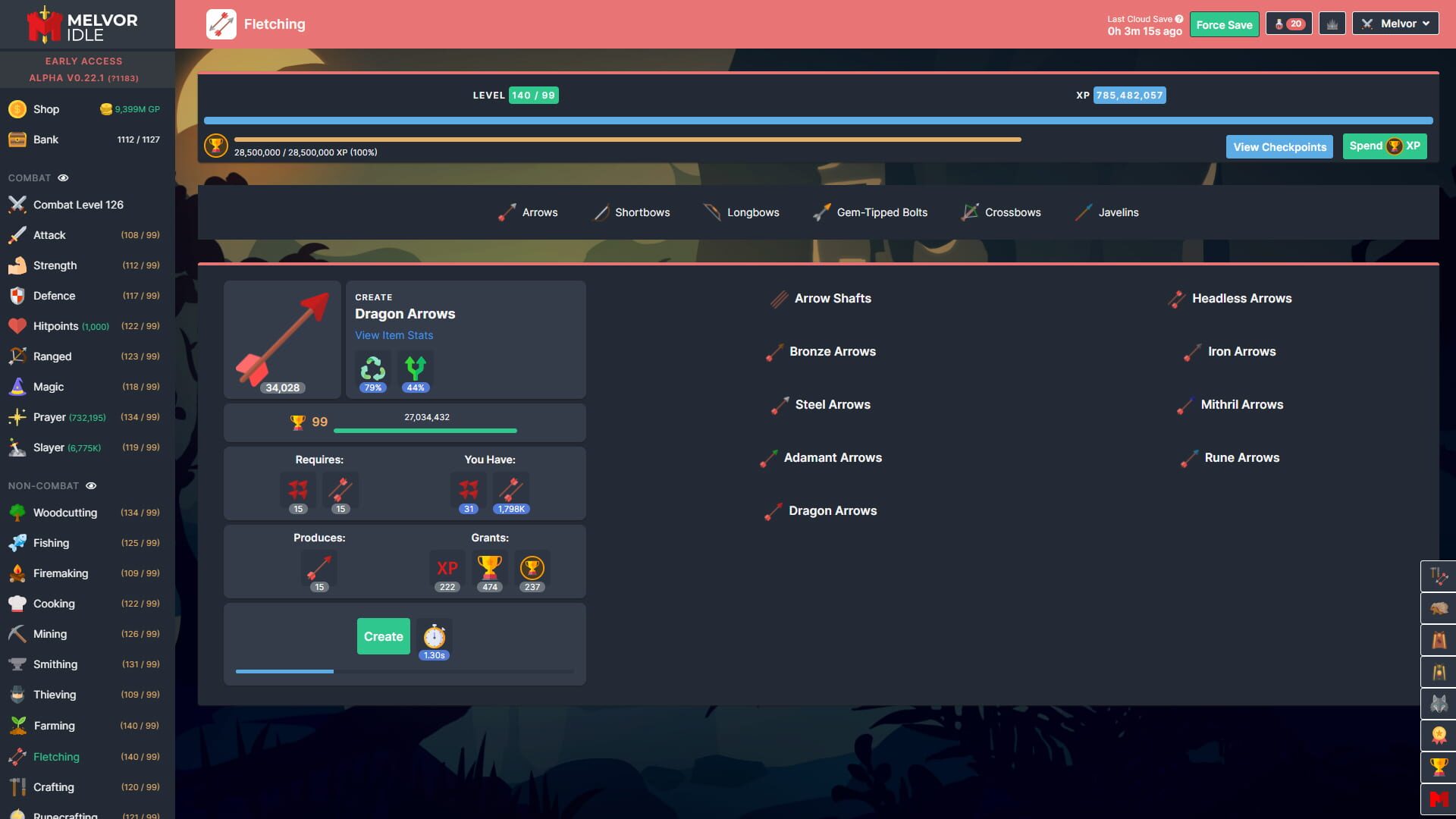 Screenshot for Melvor Idle