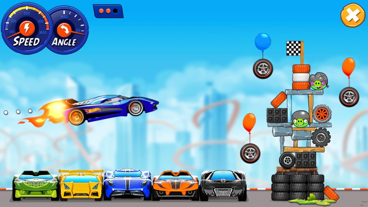 Screenshot for Angry Birds Hot Wheels Smashup