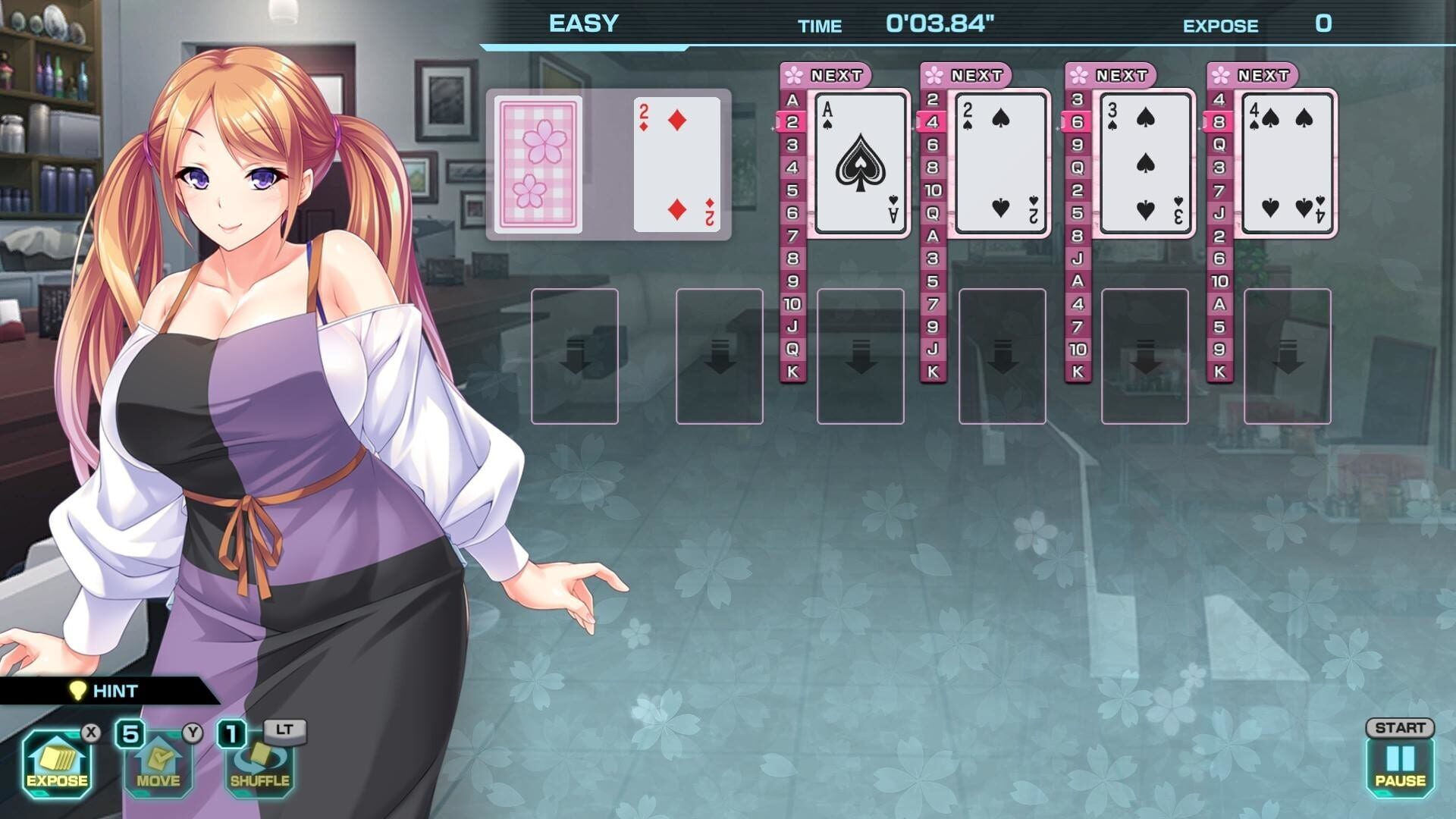 Screenshot for Pretty Girls Four Kings Solitaire