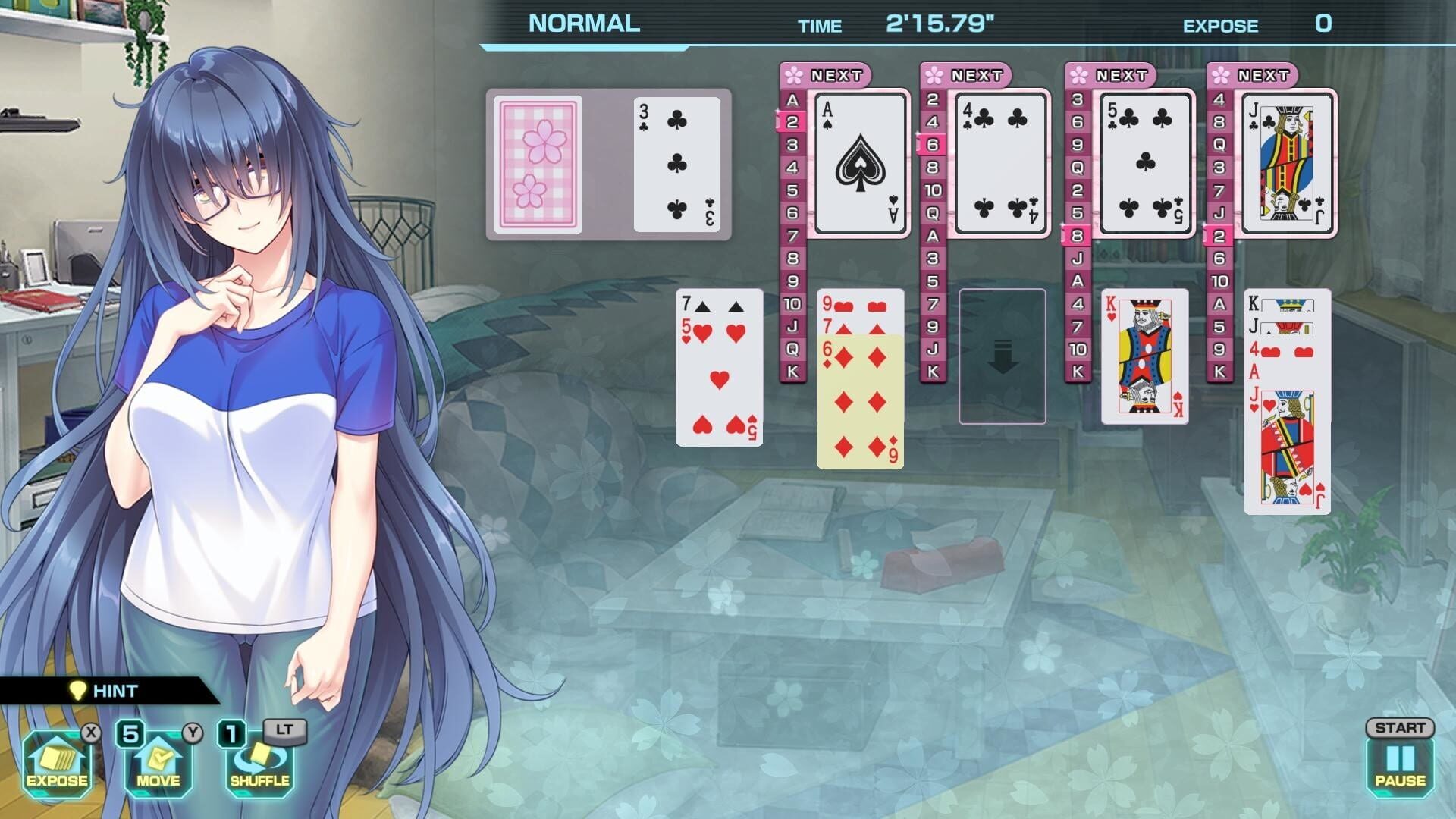 Screenshot for Pretty Girls Four Kings Solitaire