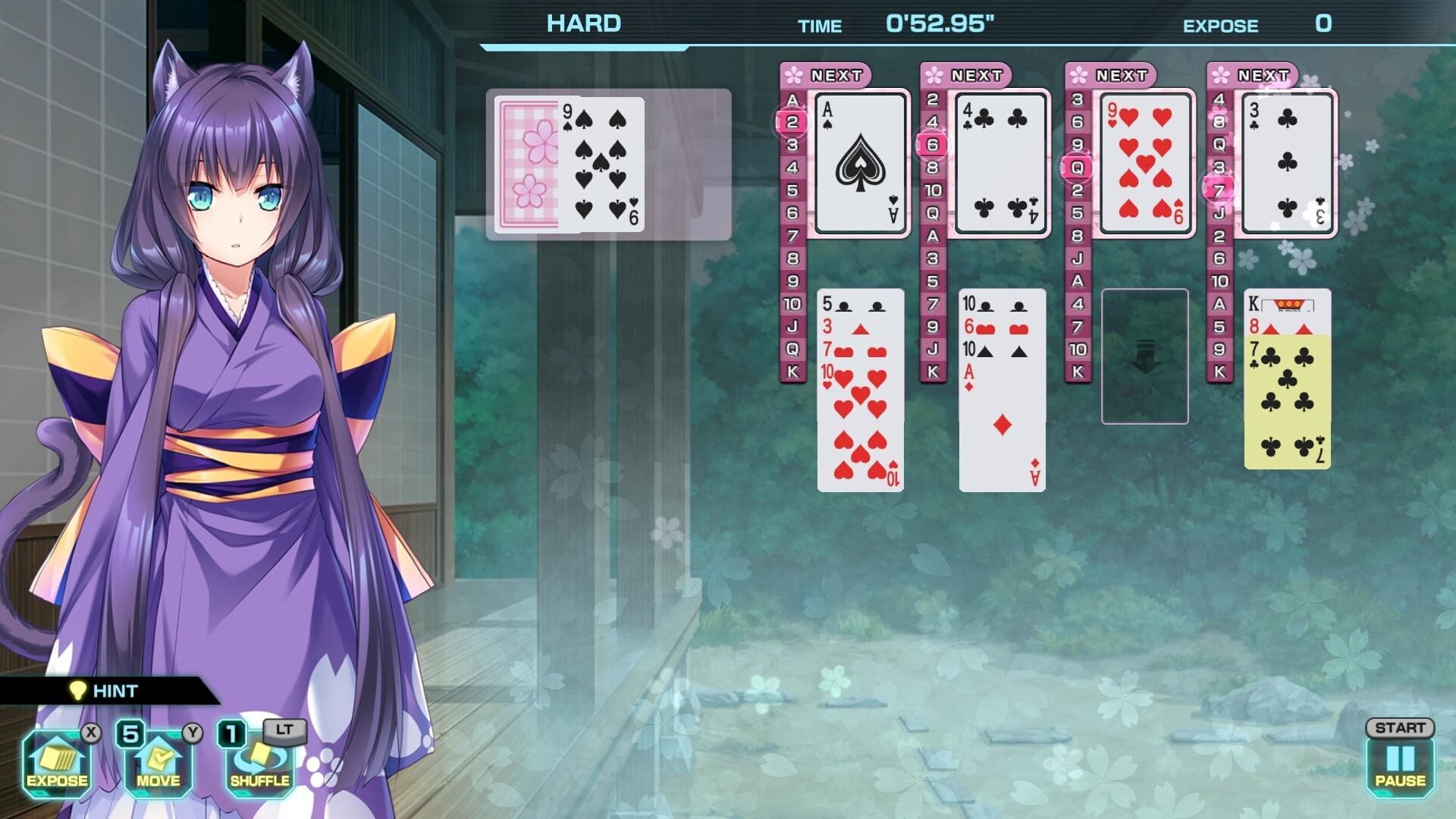 Screenshot for Pretty Girls Four Kings Solitaire