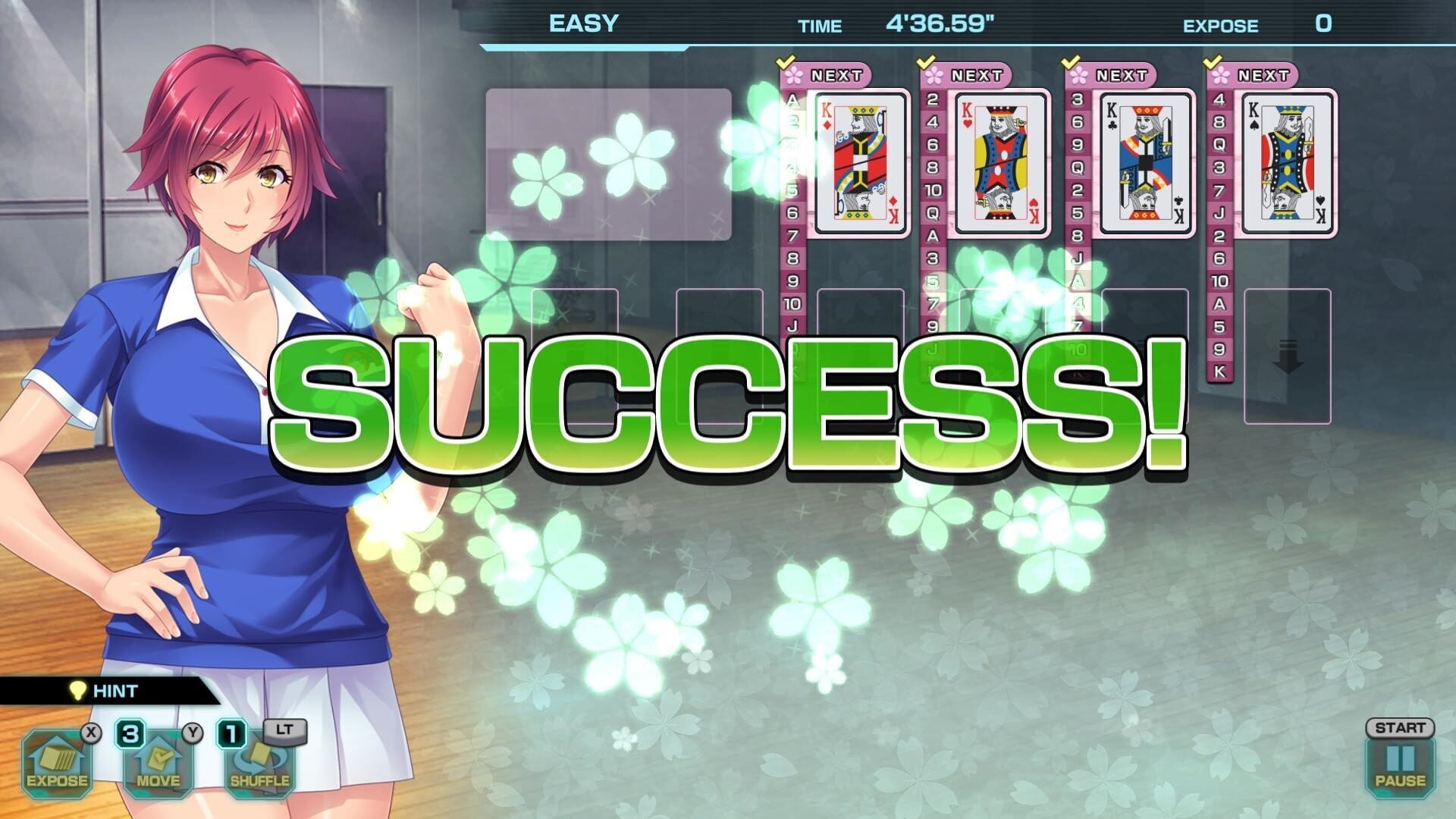 Screenshot for Pretty Girls Four Kings Solitaire