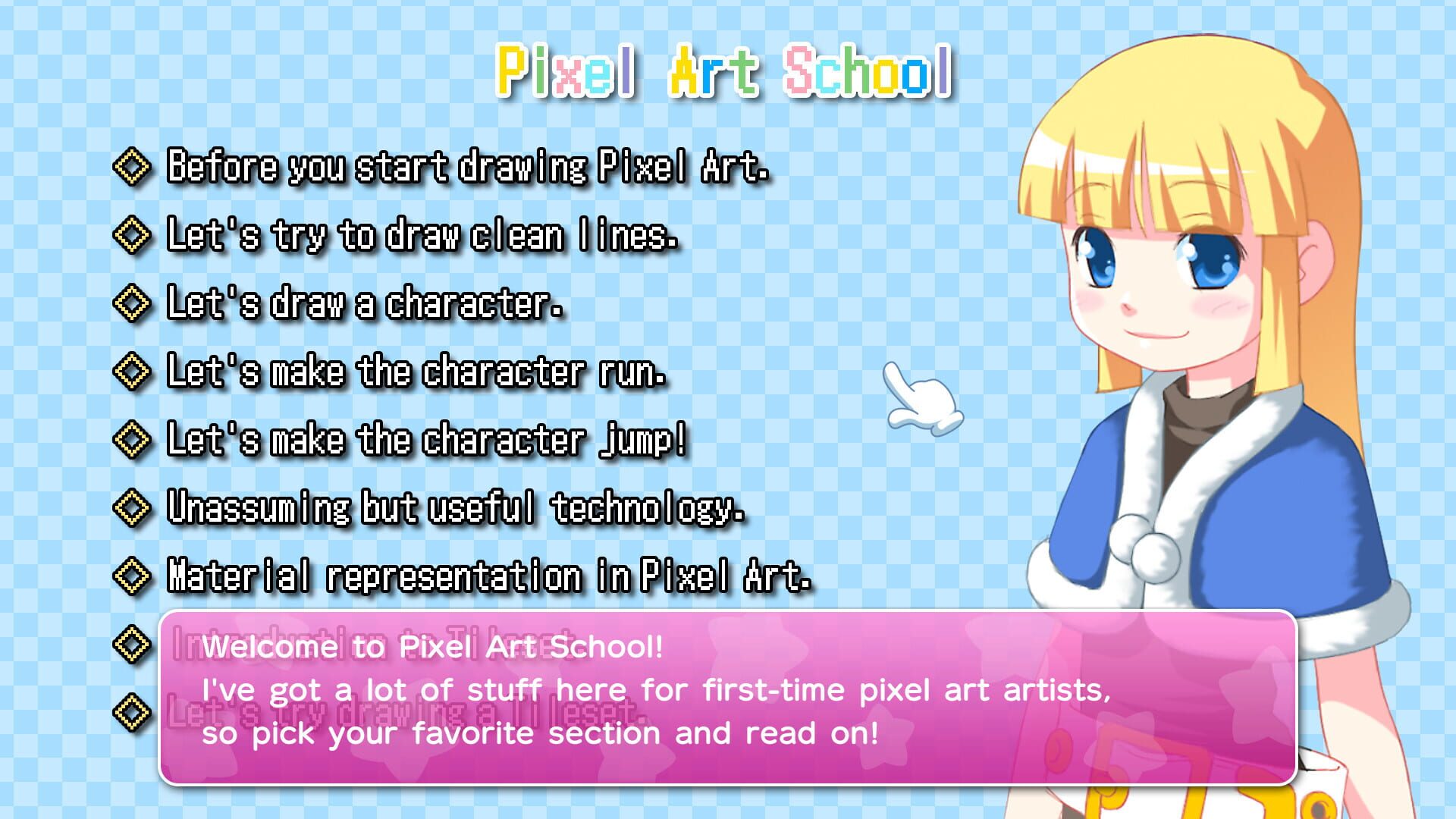 Screenshot for Pixel Art School