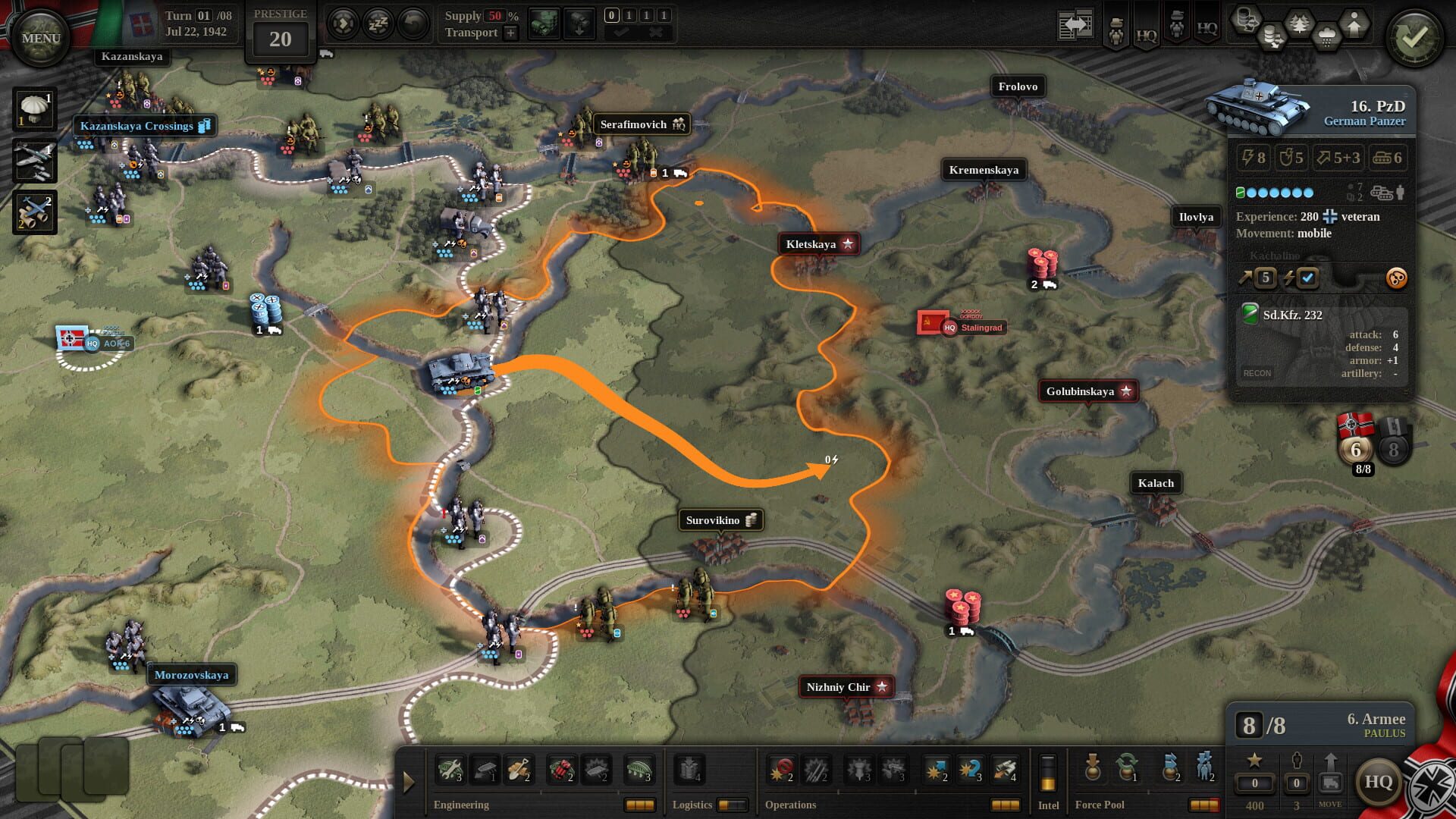 Screenshot for Unity of Command II: Stalingrad