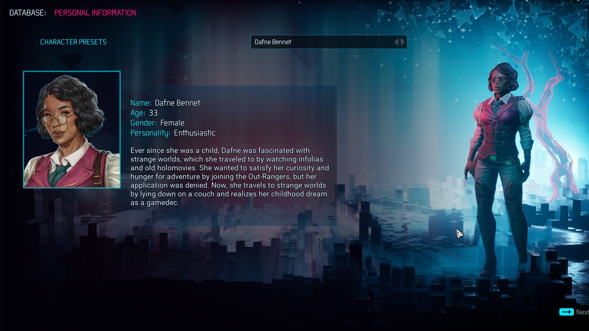Screenshot for Gamedec: Dafne Bennet