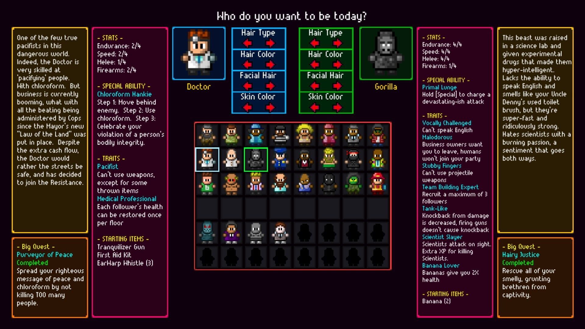 Screenshot for Streets of Rogue: Character Pack Edition