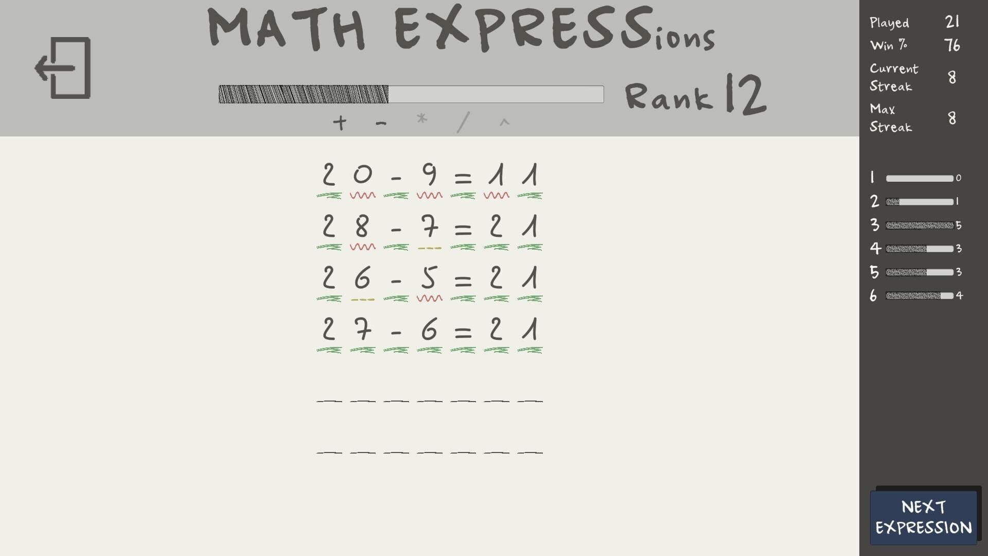 Screenshot for Math Expressions