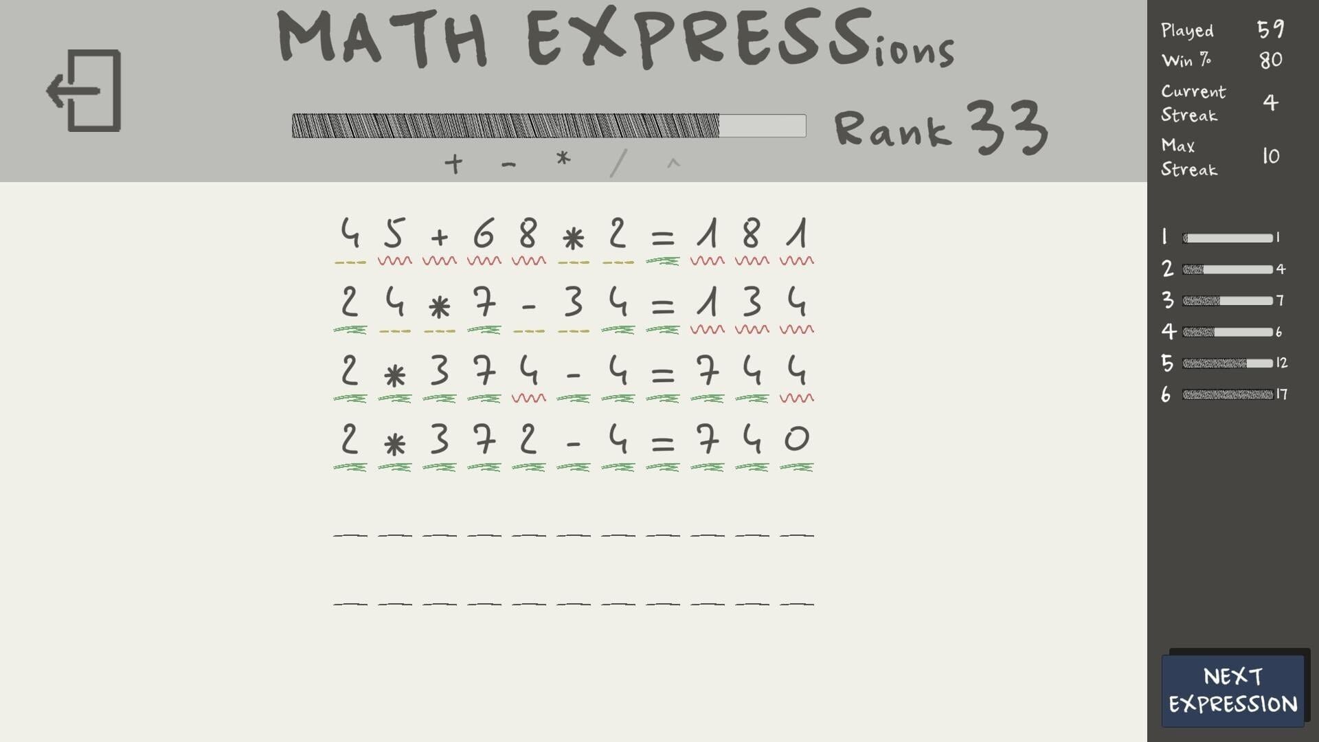 Screenshot for Math Expressions