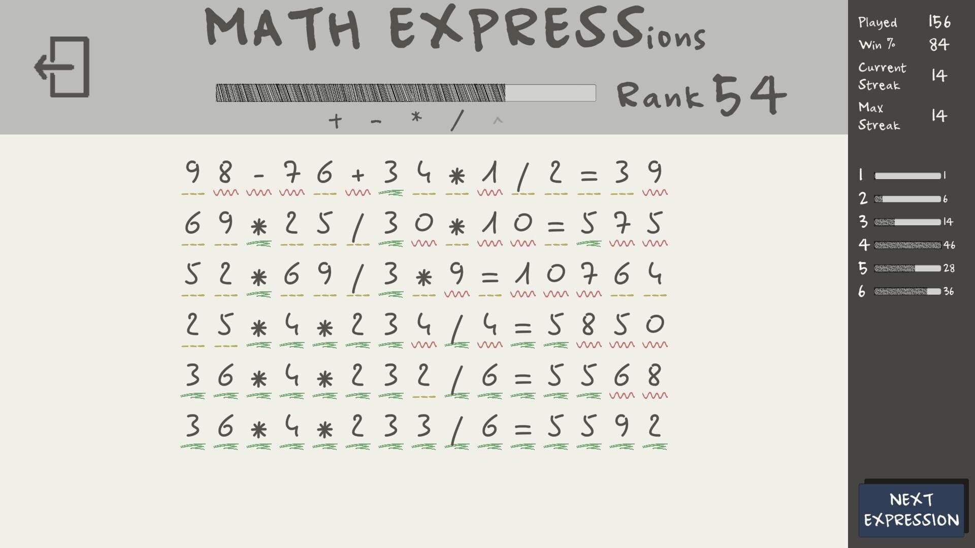 Screenshot for Math Expressions