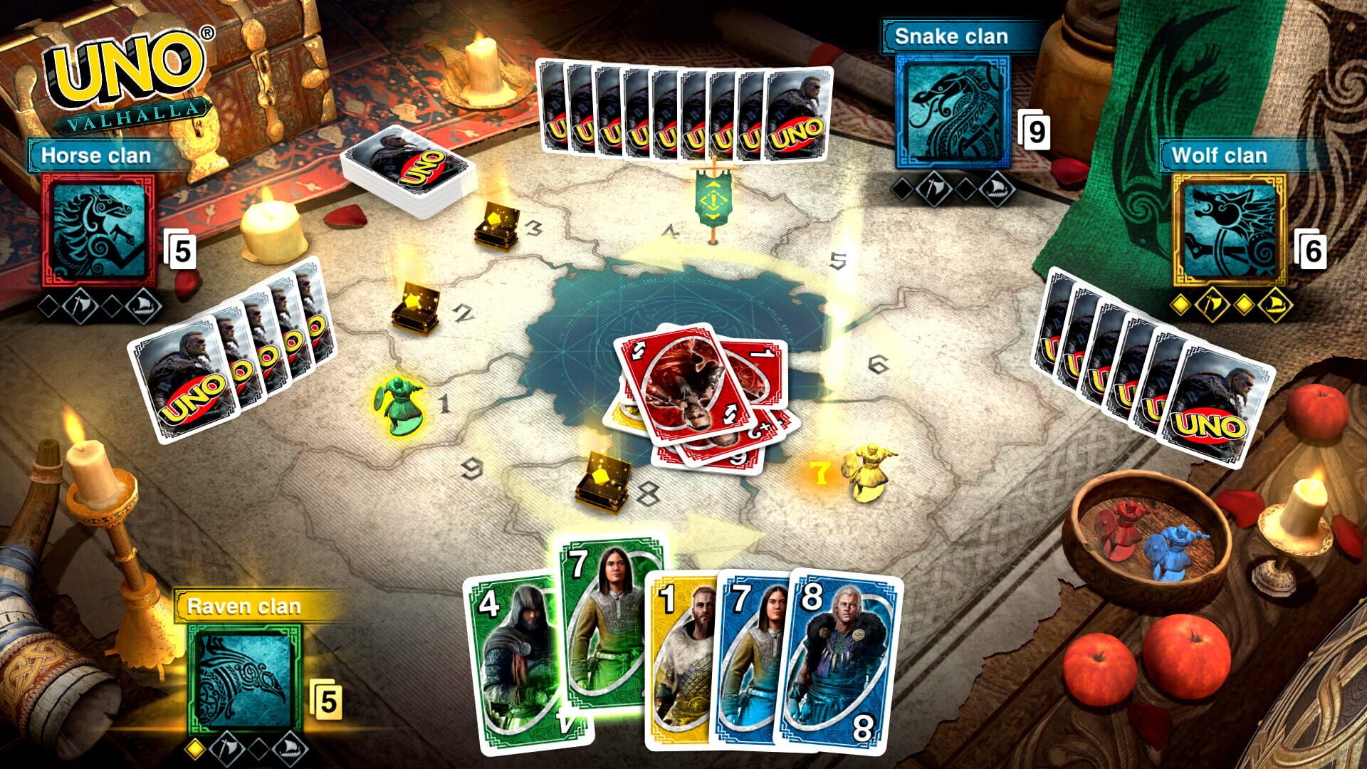 Screenshot for Uno: Assassin's Creed Valhalla Theme Cards