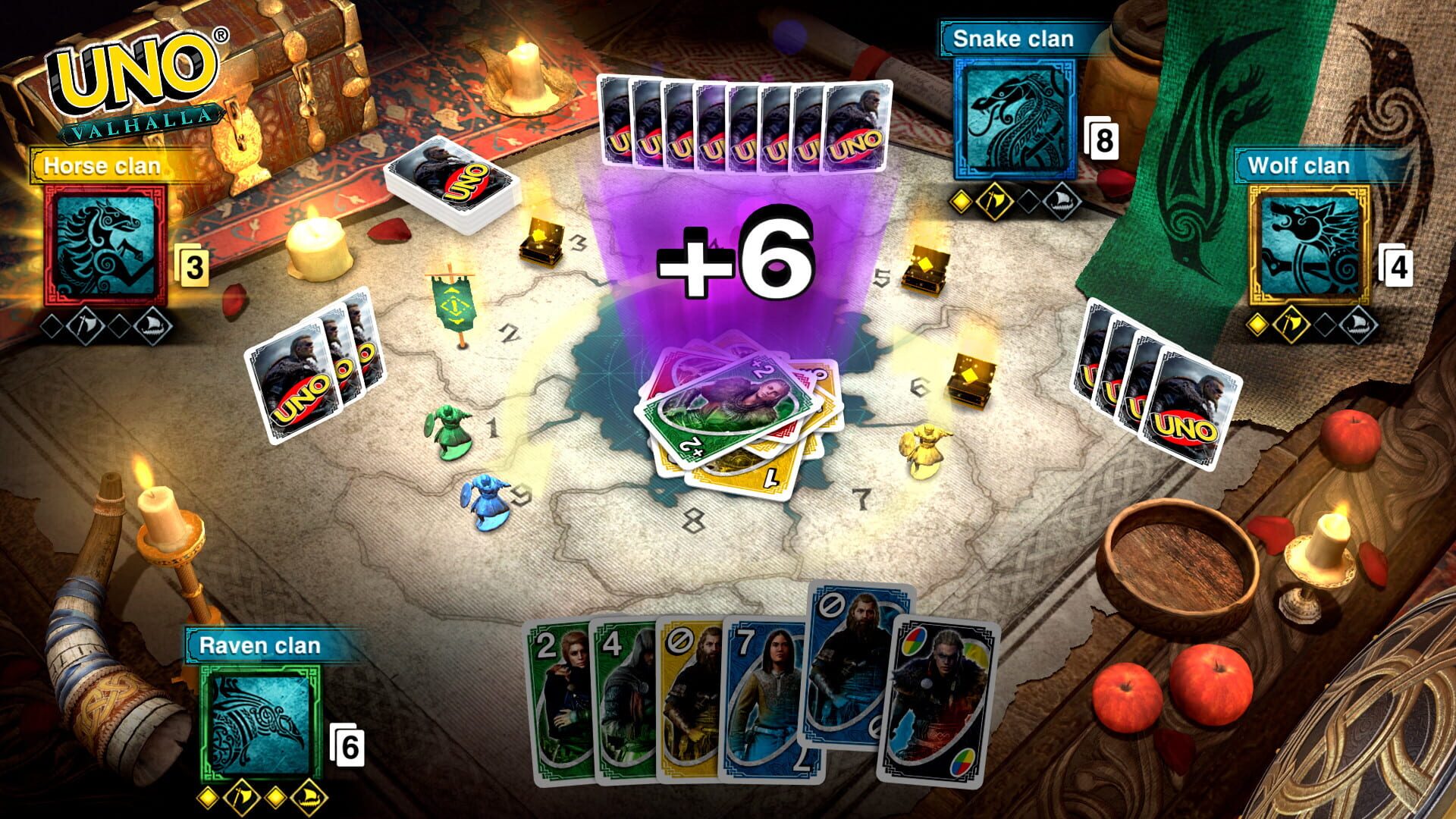 Screenshot for Uno: Assassin's Creed Valhalla Theme Cards