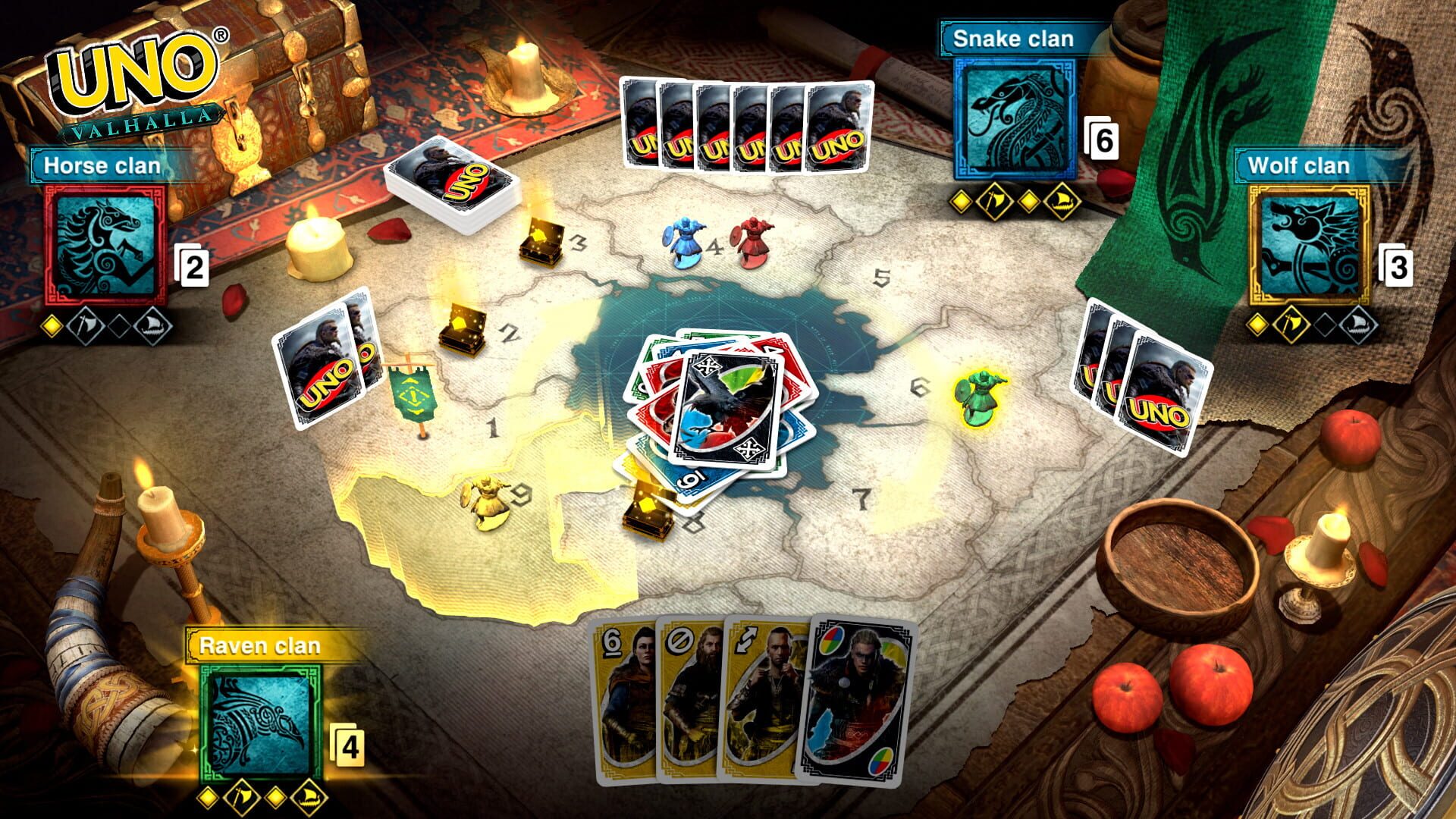 Screenshot for Uno: Assassin's Creed Valhalla Theme Cards