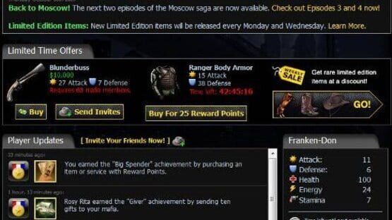 Screenshot for Mafia Wars