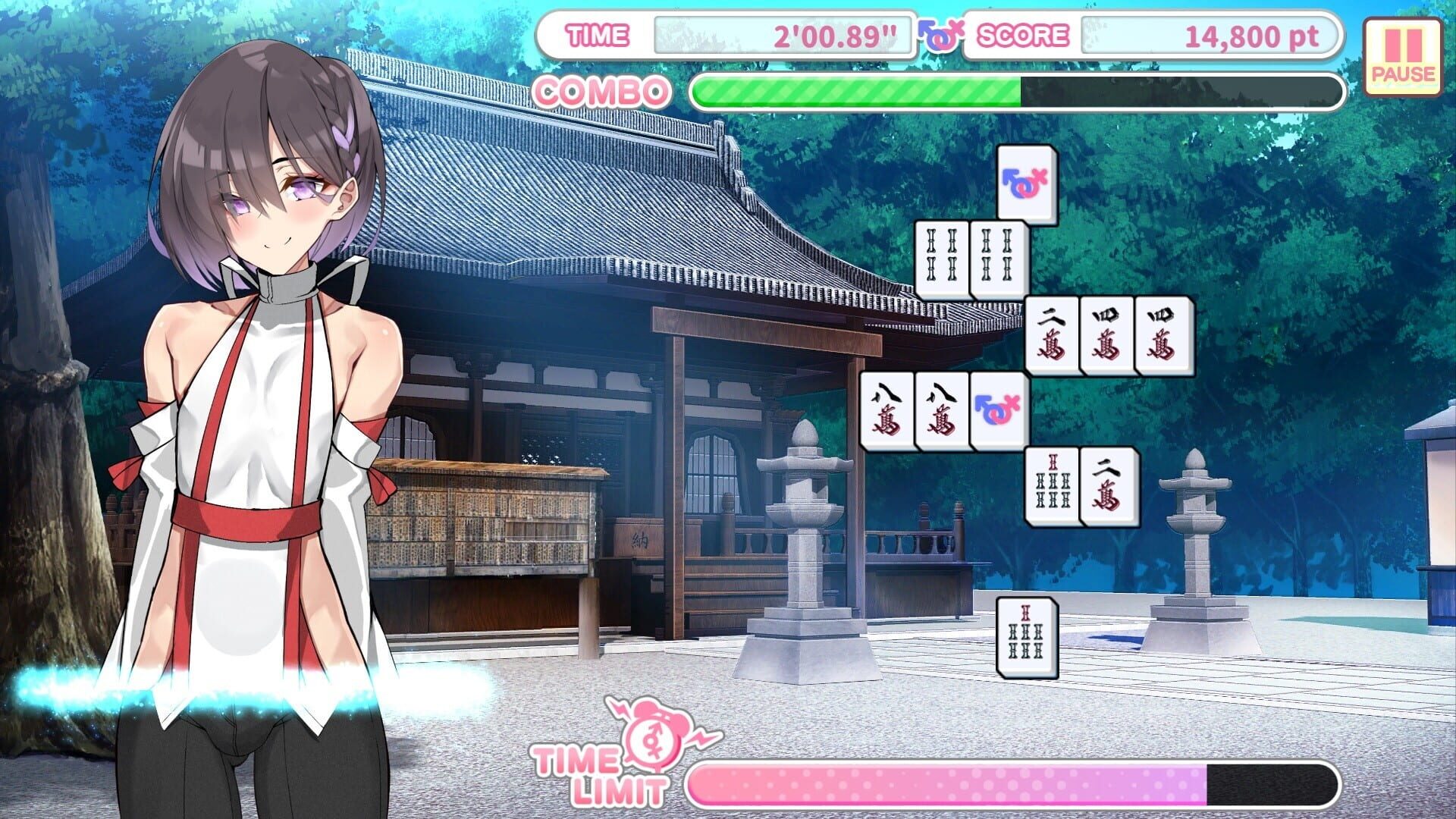 Screenshot for Otoko Cross: Pretty Boys Mahjong Solitaire
