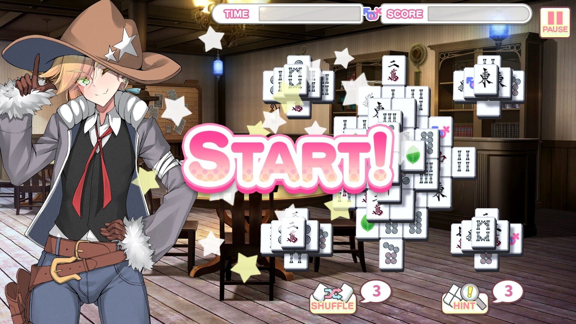 Screenshot for Otoko Cross: Pretty Boys Mahjong Solitaire