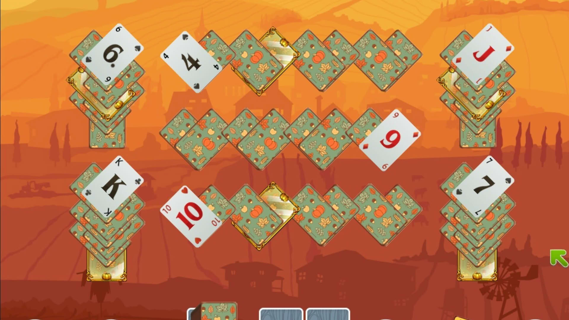 Screenshot for Solitaire Match 2 Cards. Thanksgiving Day