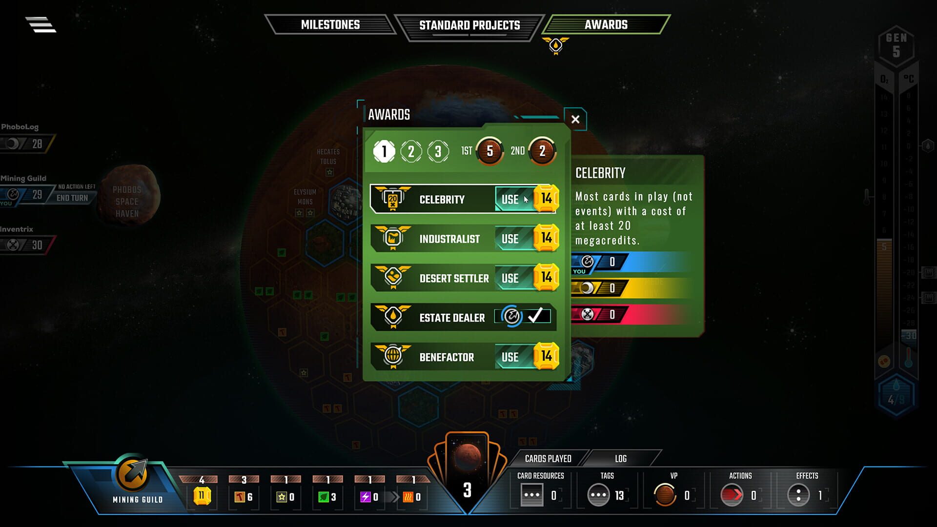 Screenshot for Terraforming Mars: Hellas & Elysium