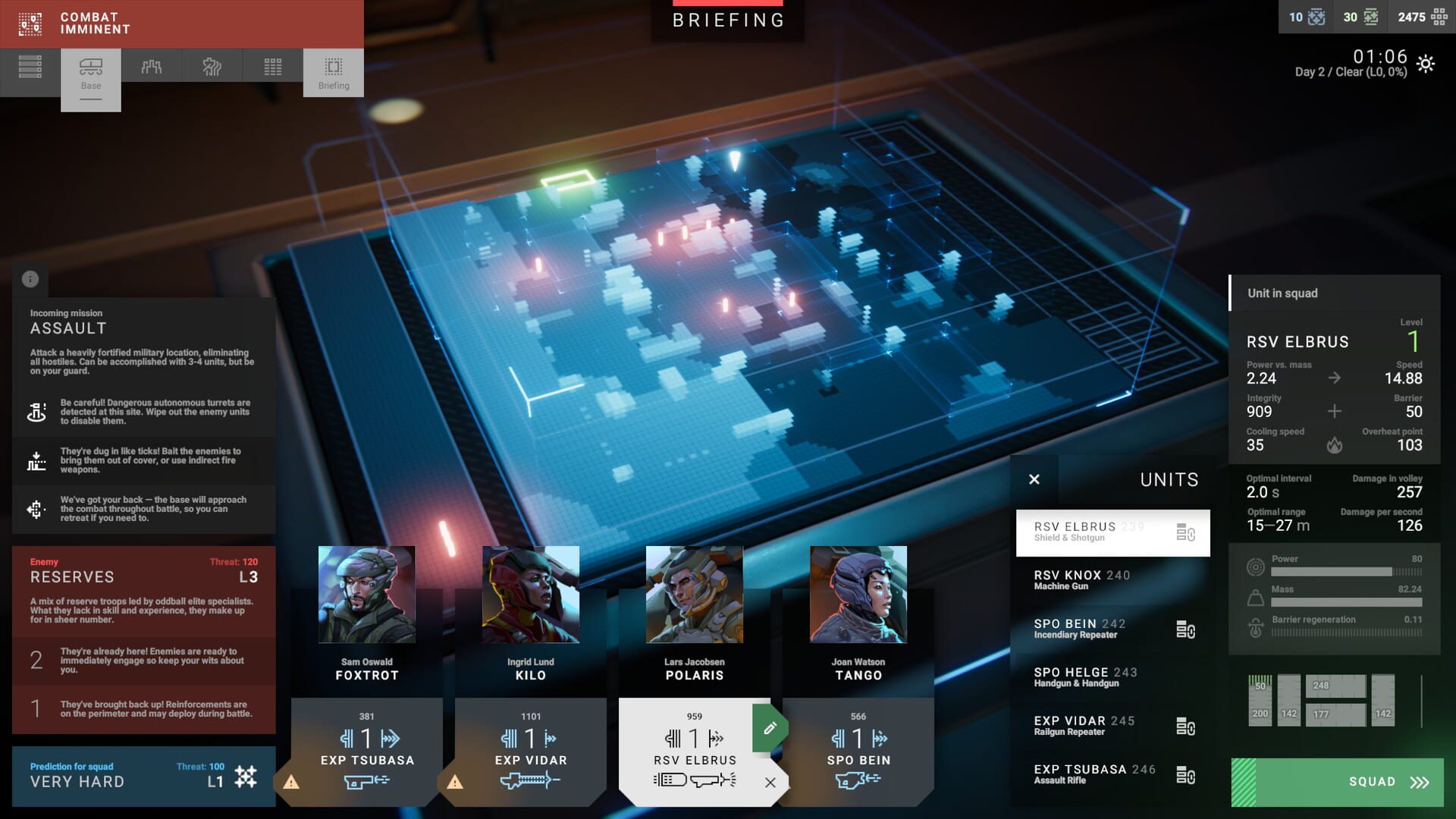 Screenshot for Phantom Brigade
