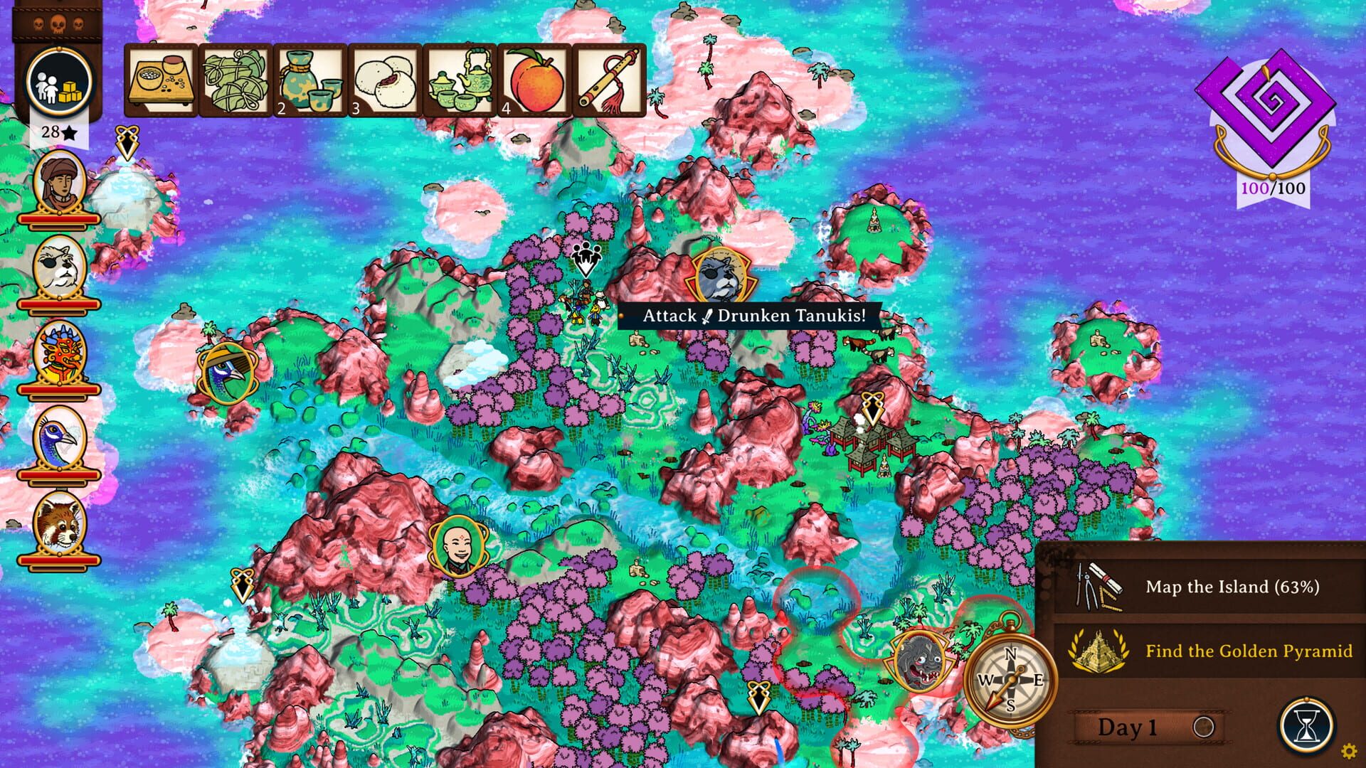 Screenshot for Curious Expedition 2: Shores of Taishi