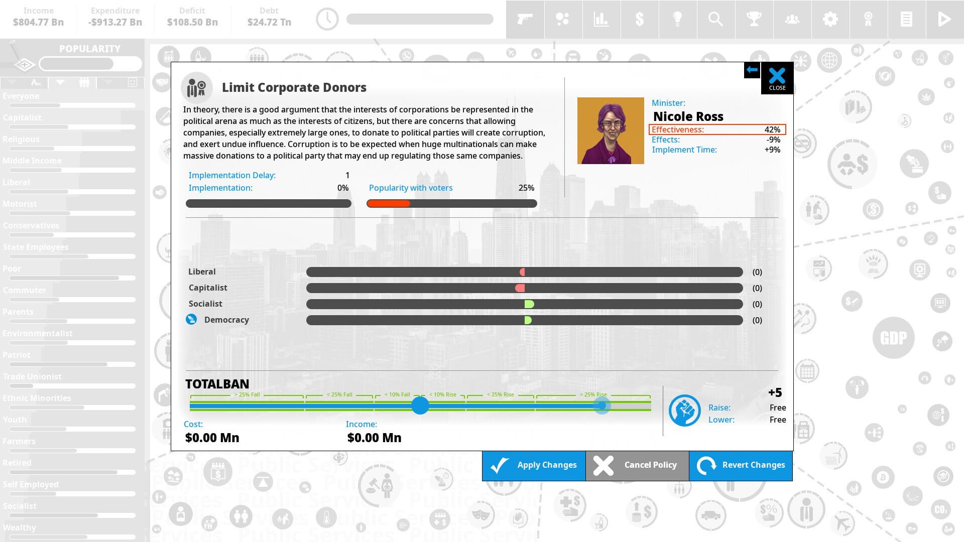 Screenshot for Democracy 4: Voting Systems