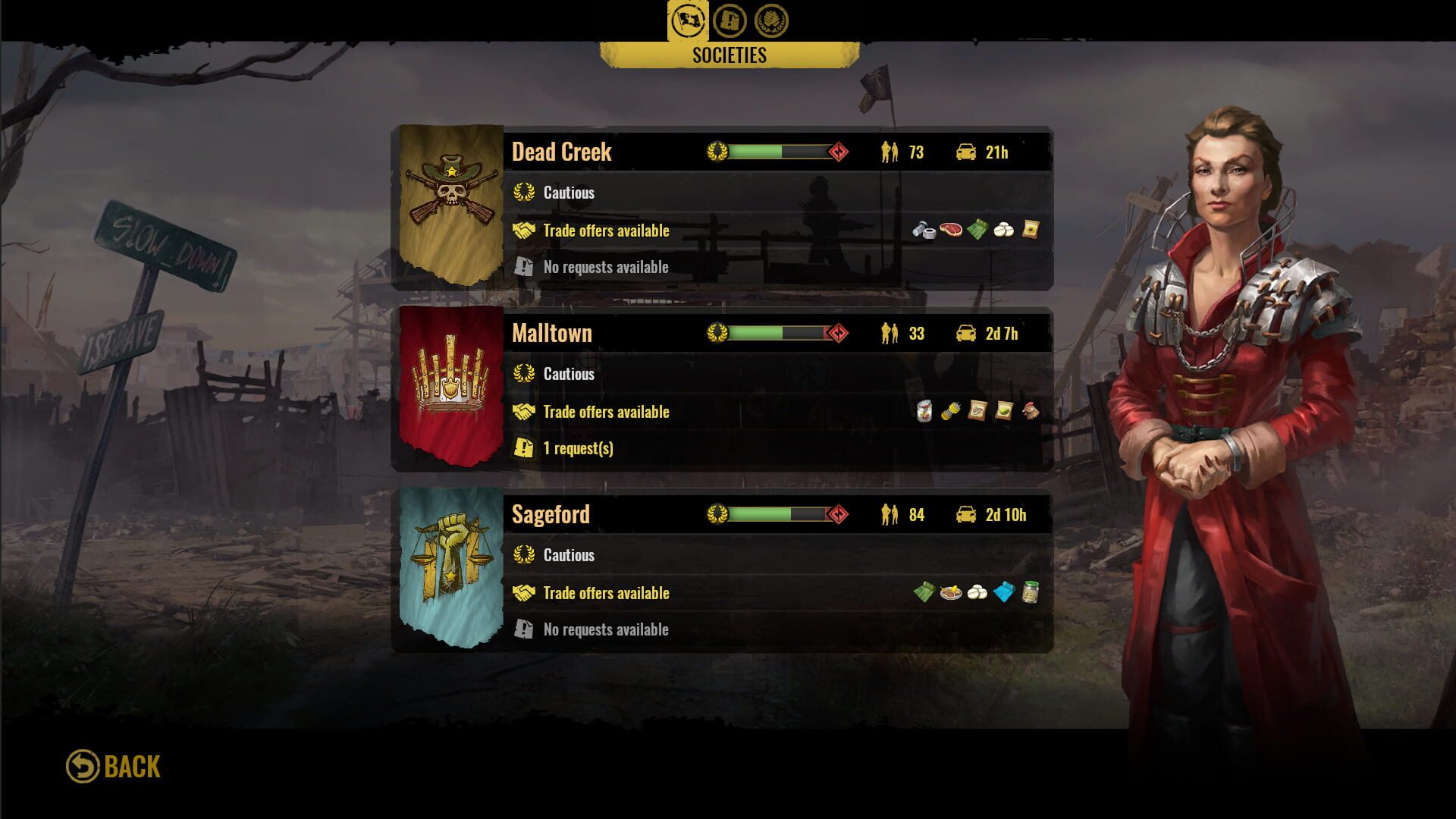 Screenshot for Surviving the Aftermath: New Alliances