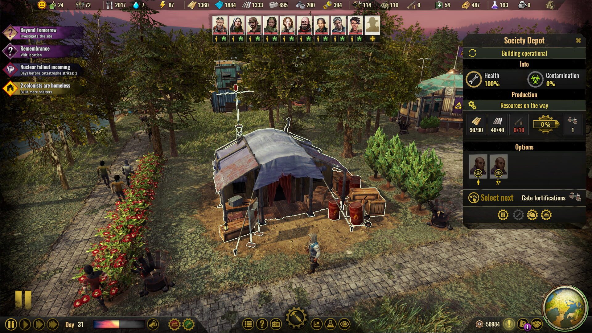 Screenshot for Surviving the Aftermath: New Alliances