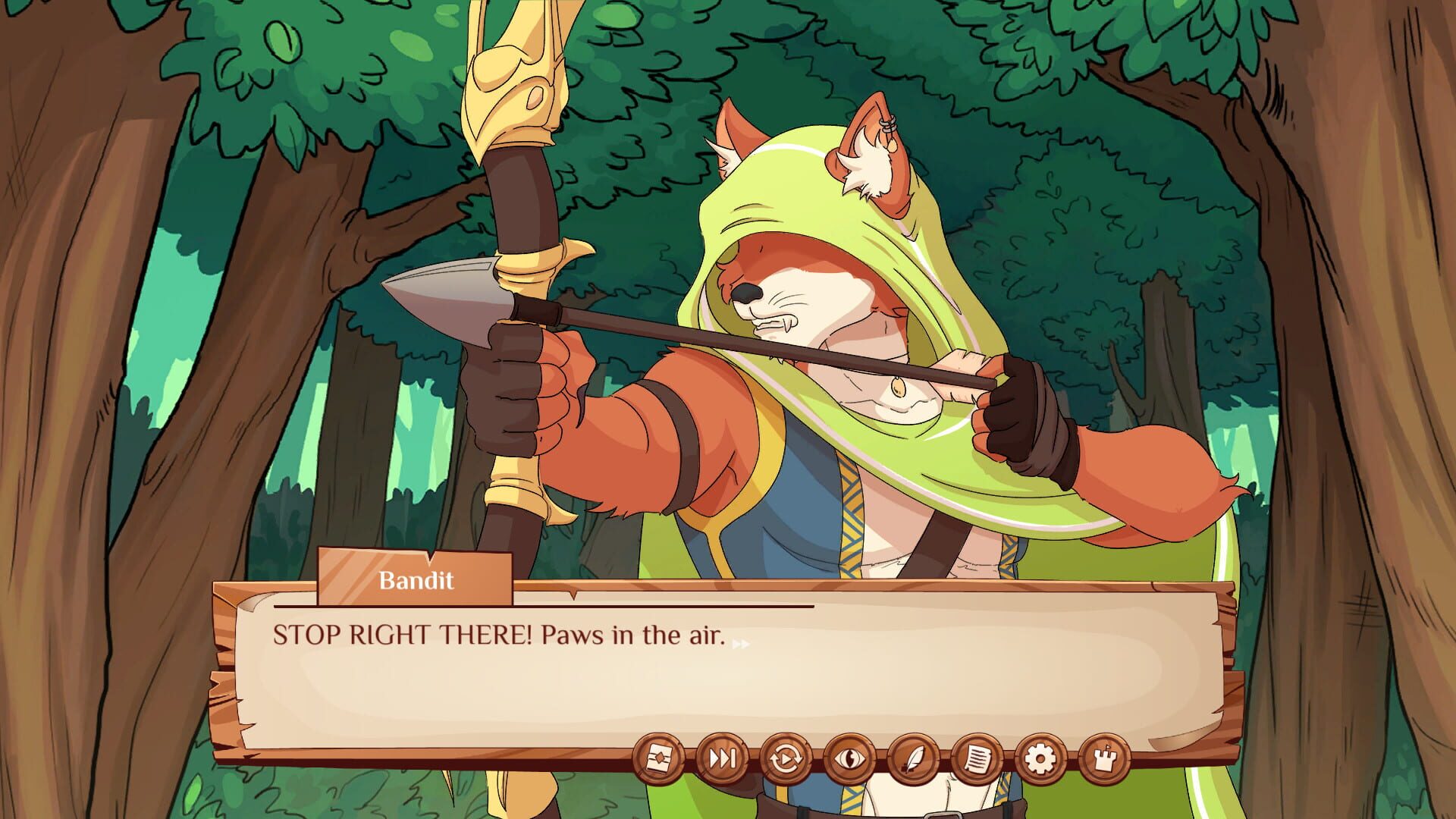 Screenshot for Burrow of the Fallen Bear: A Gay Furry Visual Novel