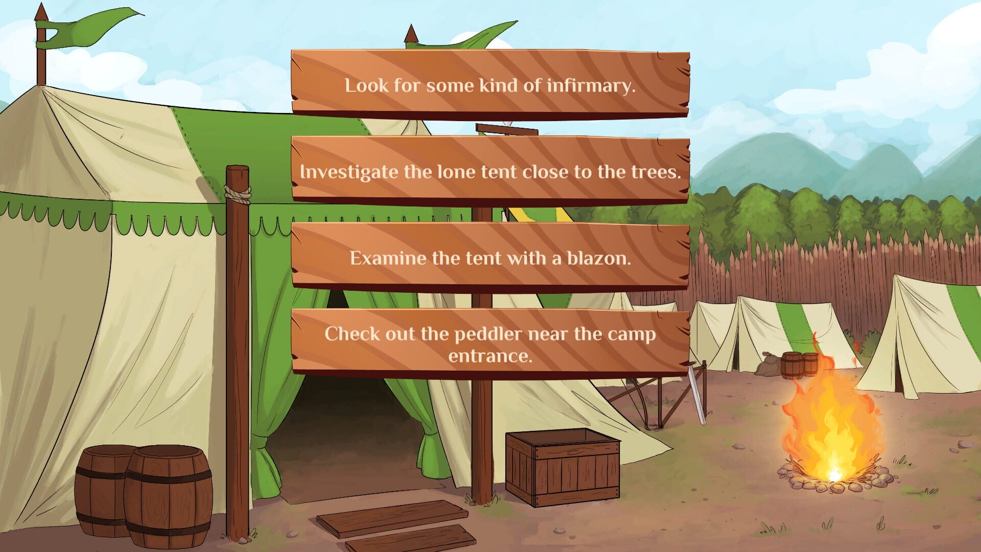 Screenshot for Burrow of the Fallen Bear: A Gay Furry Visual Novel