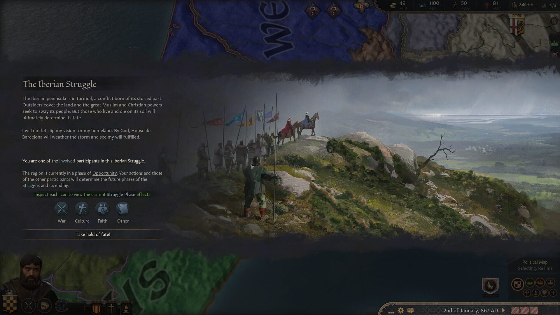 Screenshot for Crusader Kings III: Fate of Iberia