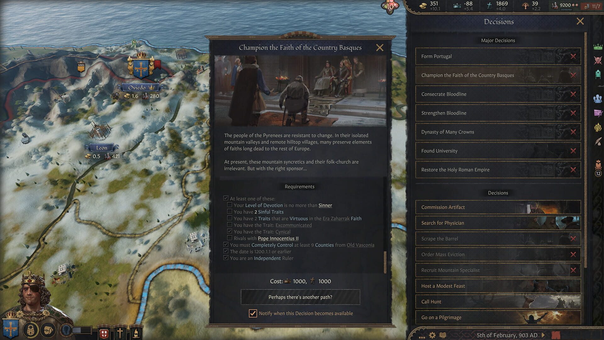 Screenshot for Crusader Kings III: Fate of Iberia
