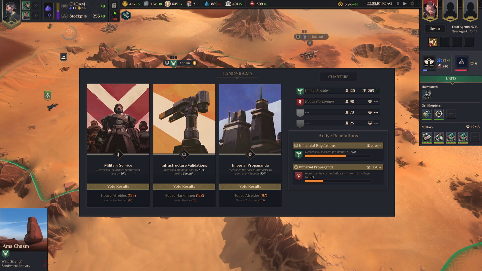 Screenshot for Dune: Spice Wars