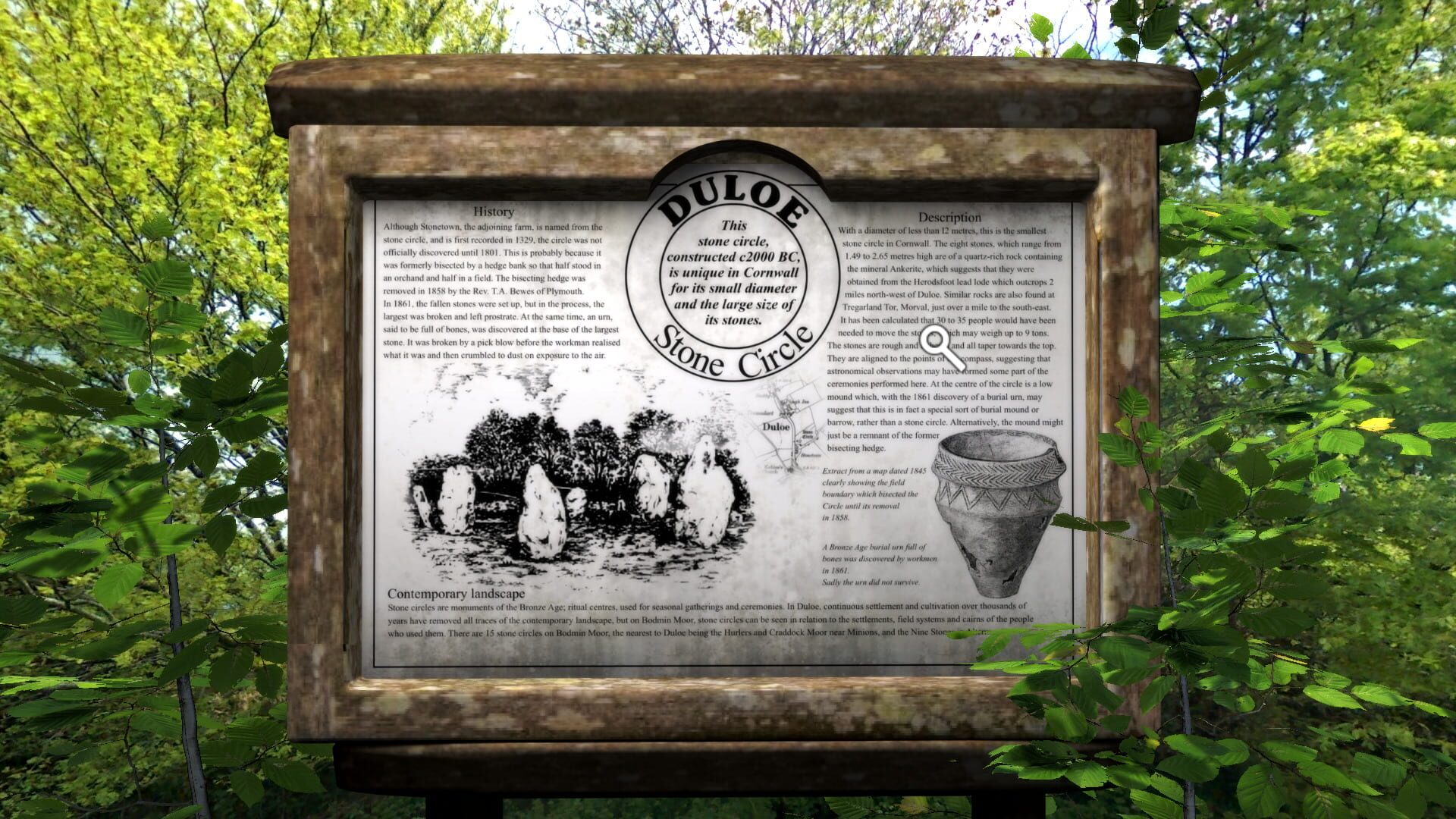 Screenshot for Beltane: A strange encounter at Duloe - Stone Circle