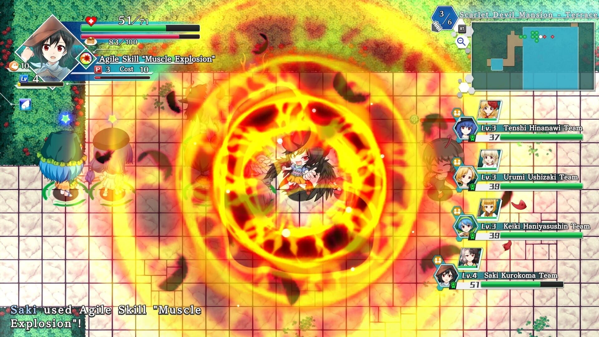 Screenshot for Touhou Genso Wanderer: Lotus Labyrinth R - Wily Beast and Weakest Creature Friends