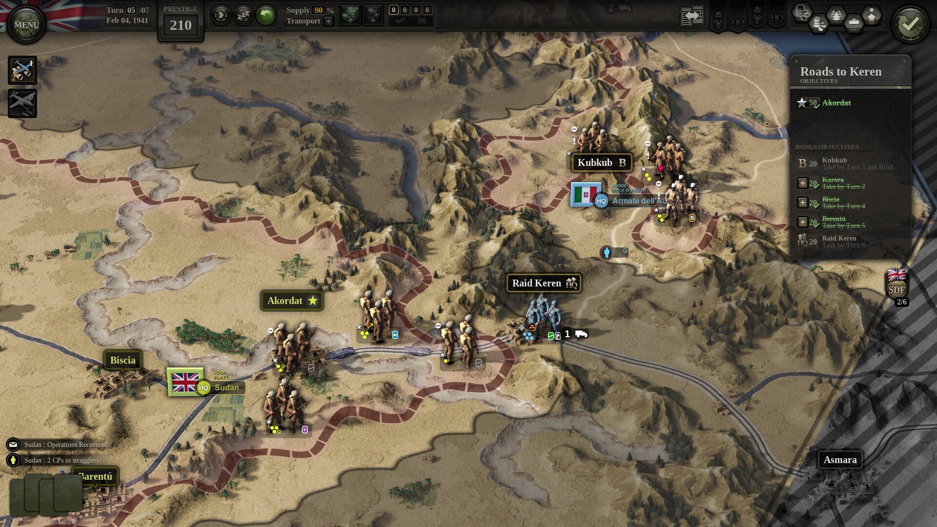 Screenshot for Unity of Command II: Desert Rats