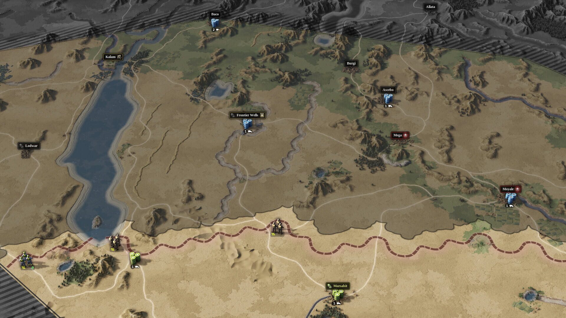 Screenshot for Unity of Command II: Desert Rats