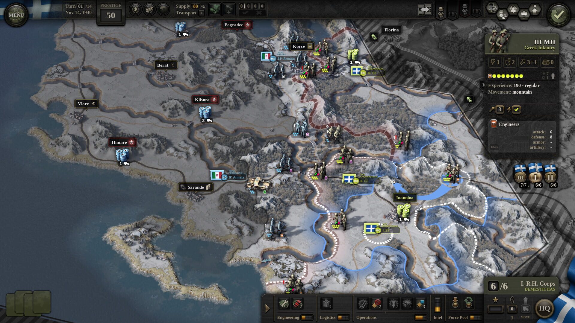 Screenshot for Unity of Command II: Desert Rats