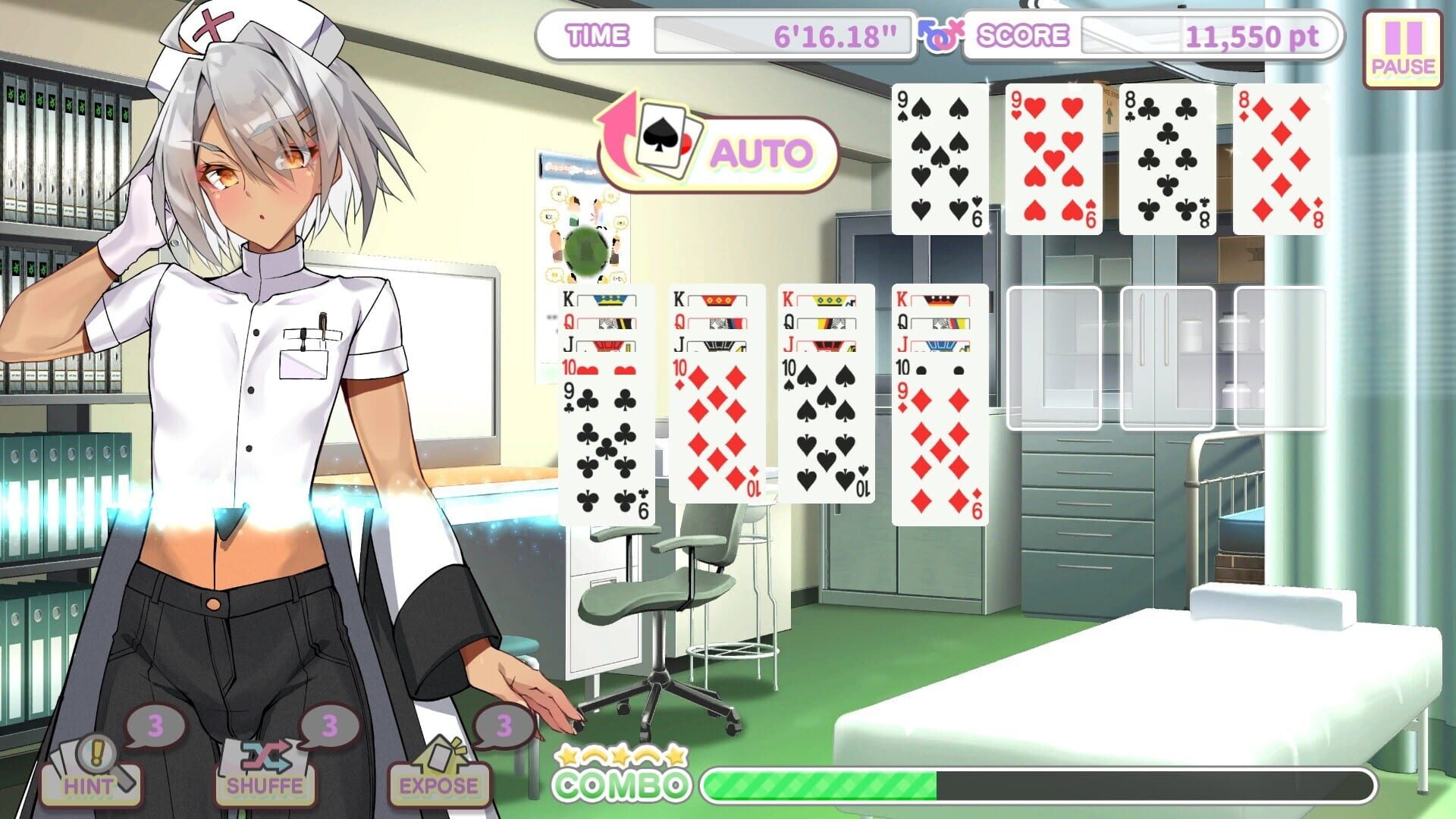 Screenshot for Otoko Cross: Pretty Boys Klondike Solitaire