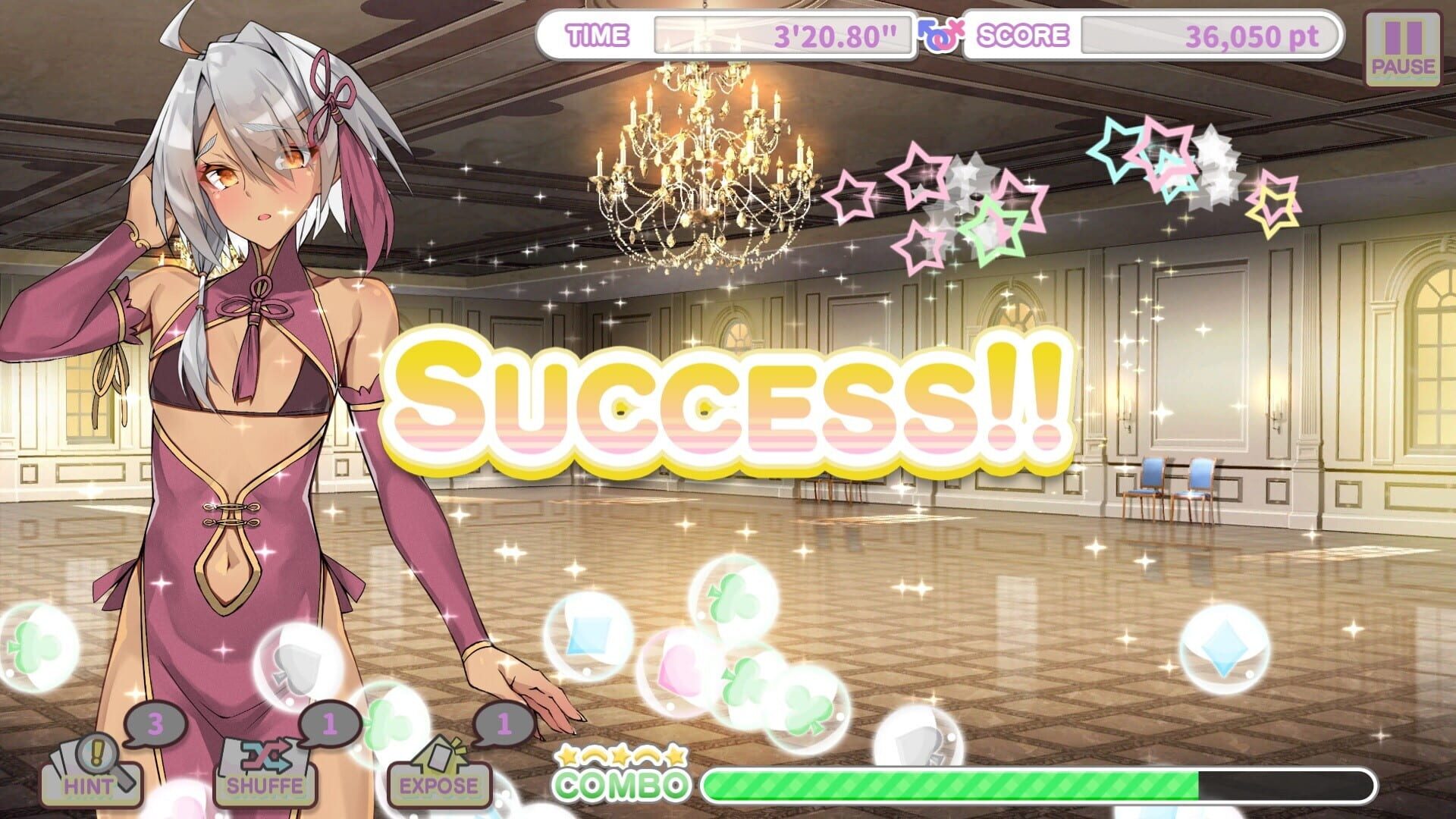 Screenshot for Otoko Cross: Pretty Boys Klondike Solitaire