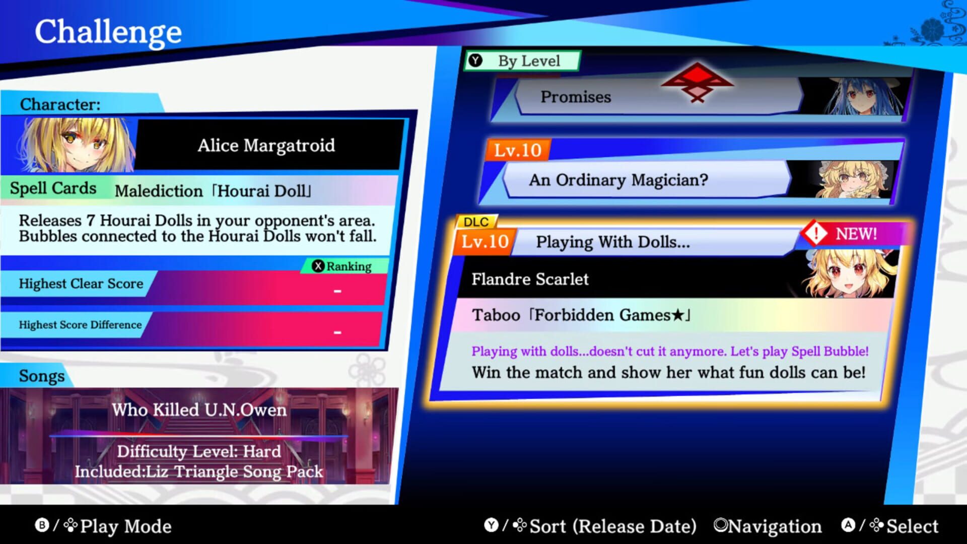 Screenshot for Touhou Spell Bubble: Liz Triangle Song Pack