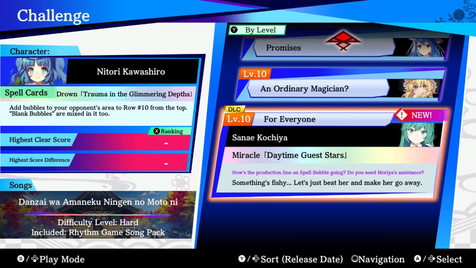 Screenshot for Touhou Spell Bubble: Rhythm Game Song Pack