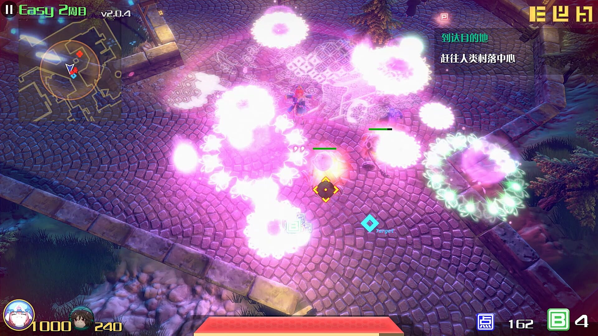 Screenshot for The Disappearing of Gensokyo: Youmu, Yuyuko