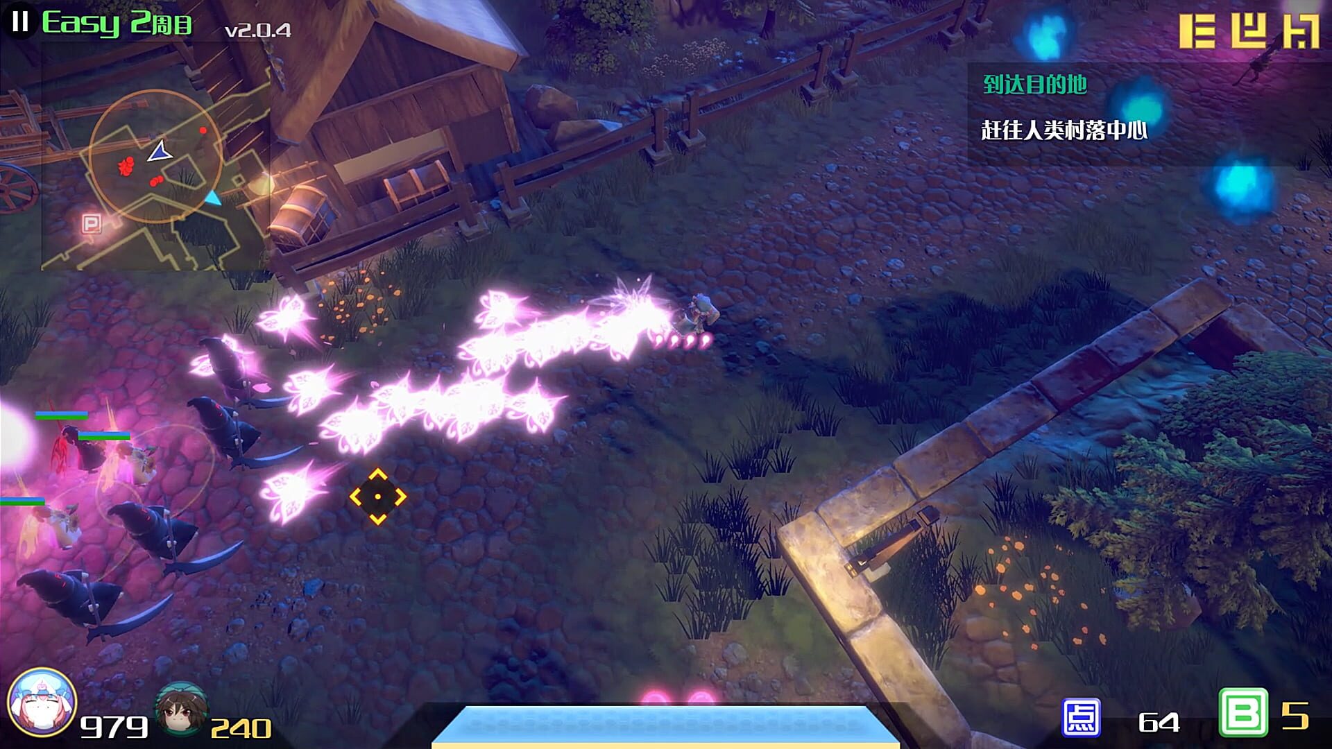 Screenshot for The Disappearing of Gensokyo: Youmu, Yuyuko