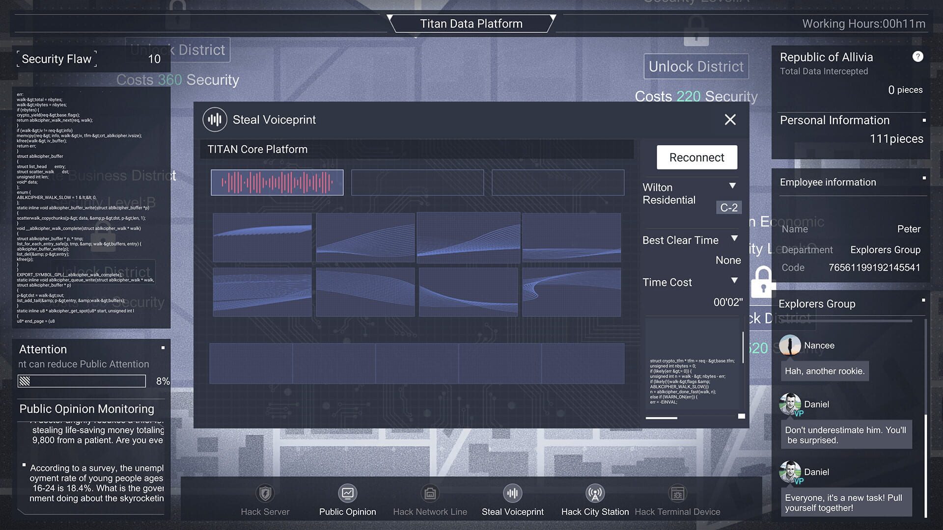 Screenshot for Cyber Manhunt: A Company Man of Titan